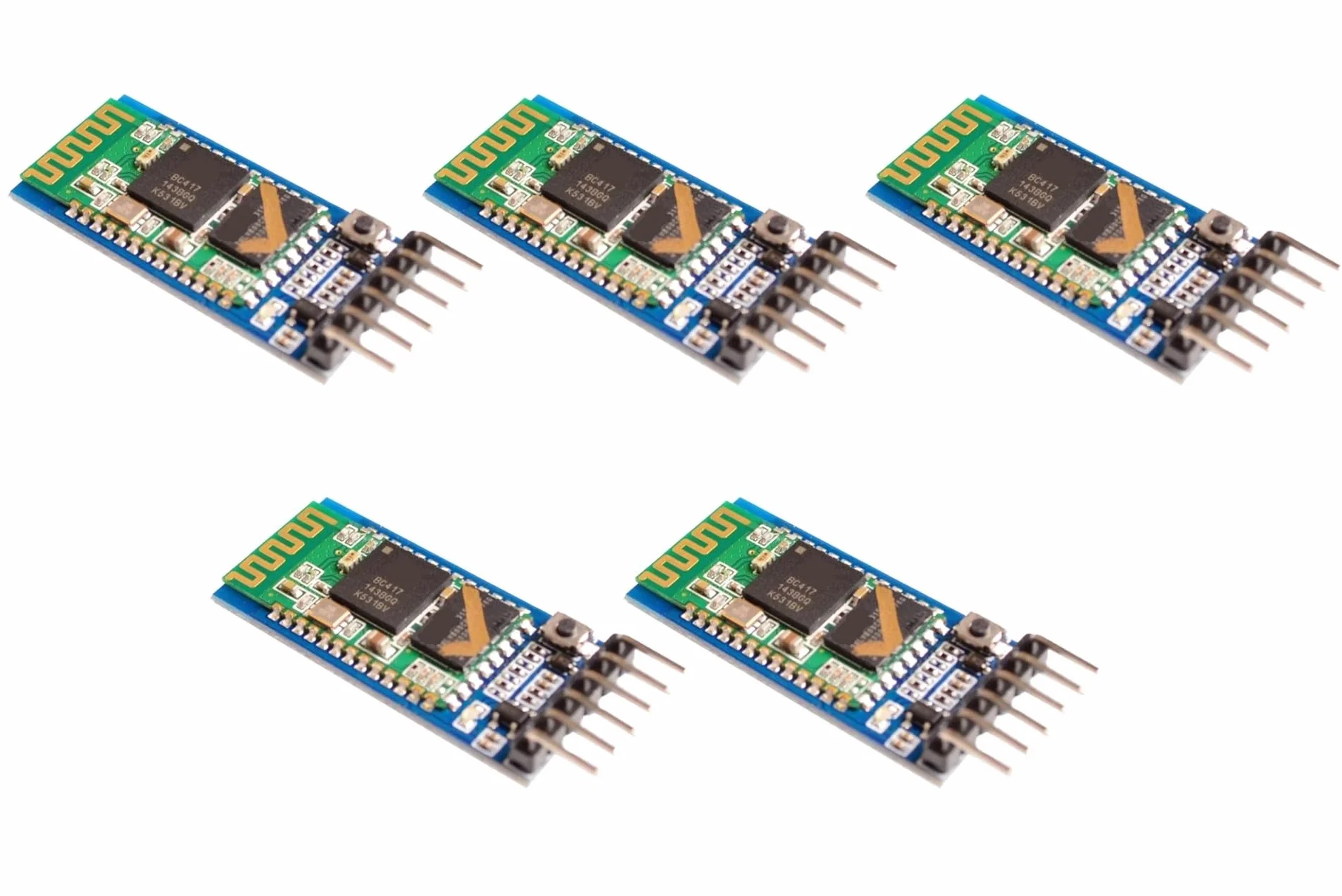 5pcs HC05 Integrated Bluetooth Module Wireless Serial Port Module HC05
