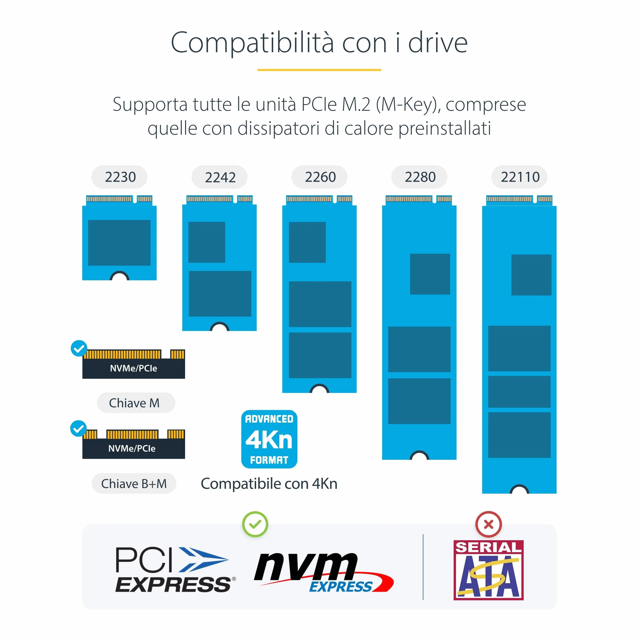 StarTech.com Duplicatore di unità M.2 NVMe 1:1 autonomo da 90 GBpm, docking station per 2 drive M.2, USB-C 3.2 20 Gbps