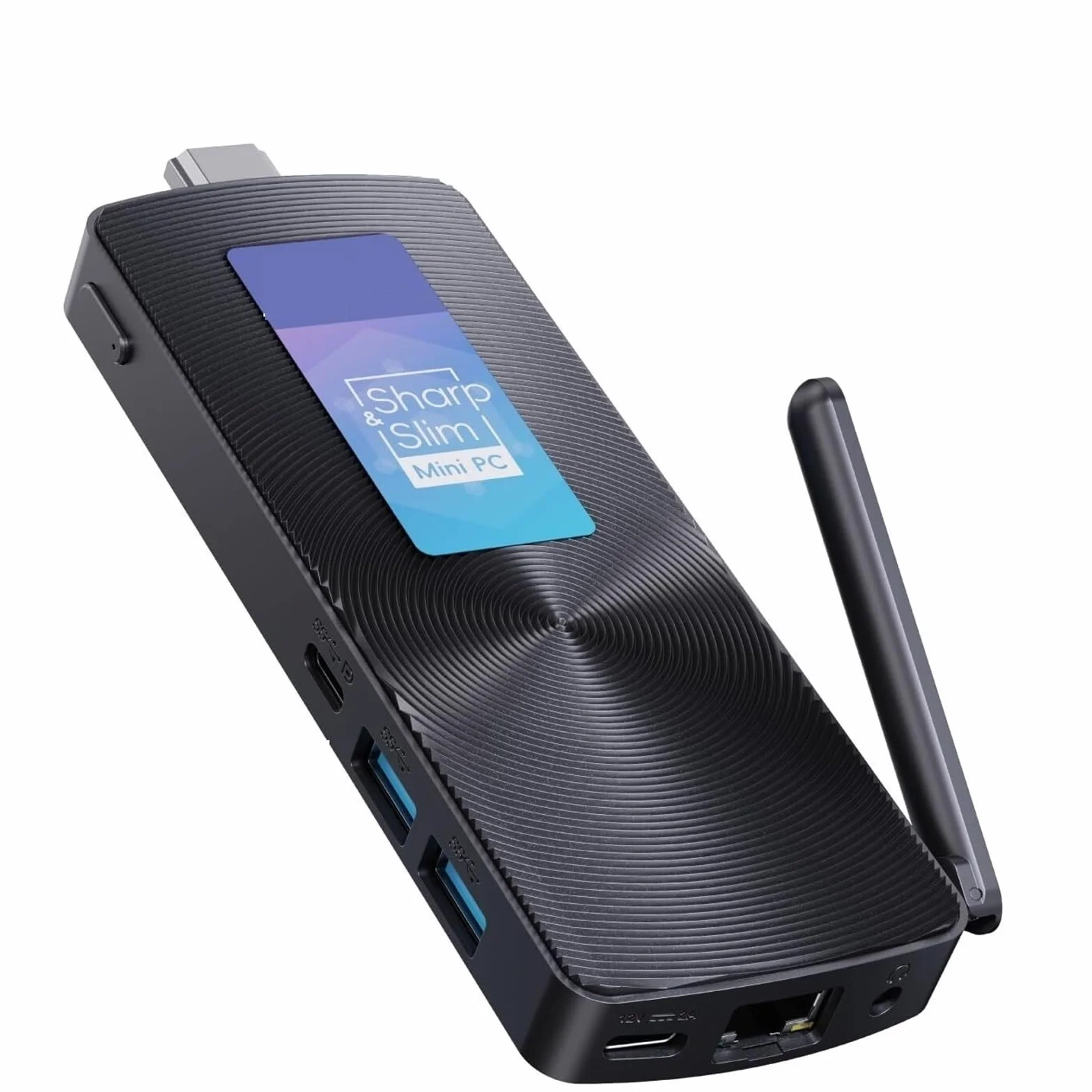 Fanless Mini PC Stick PCG02 N100 Windows 11 Pro 8GB 128GB USB-C Gigabit Ethernet BT5.1