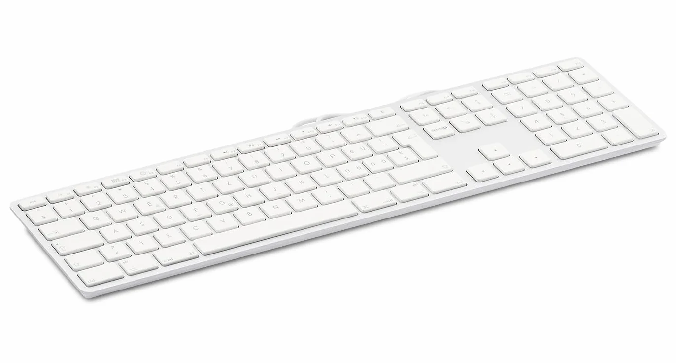LMP - tastiera italiana (QWERTY) con tastierino numerico, copertura superiore in alluminio e 2 porte USB - per Mac