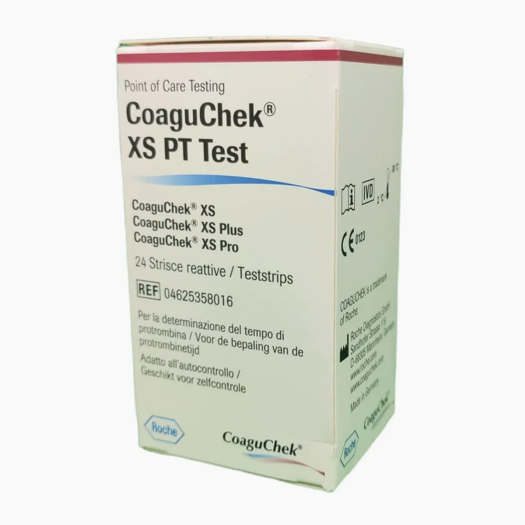 CoaguChek XS PT Test PST 24 strisce - per monitoraggio INR