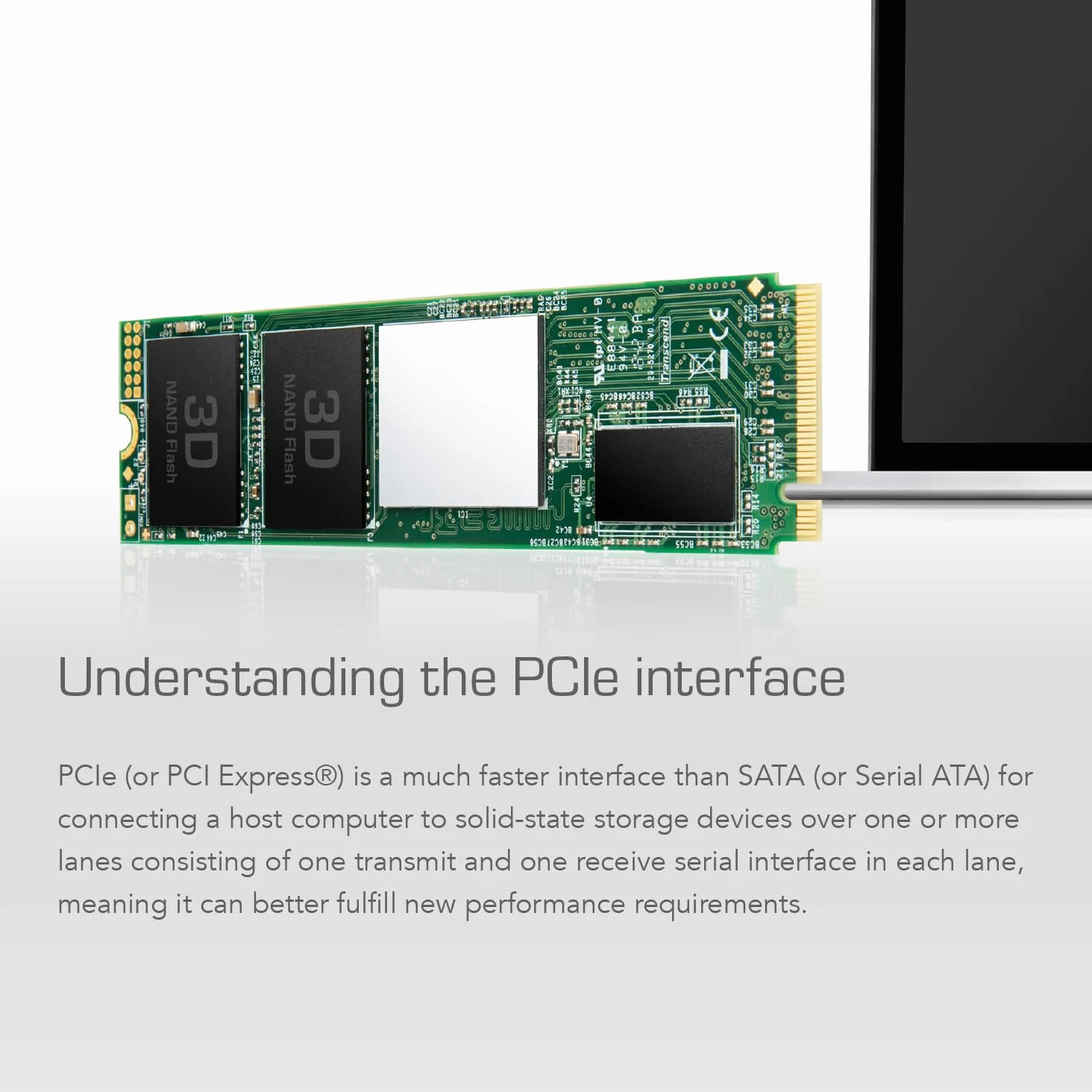 Transcend SSD interno MTS220S NVMe PCIe Gen3 x4 M.2 2280 da 1 TB, memoria 3D TLC NAND con cache DRAM - TS1TMTE220S