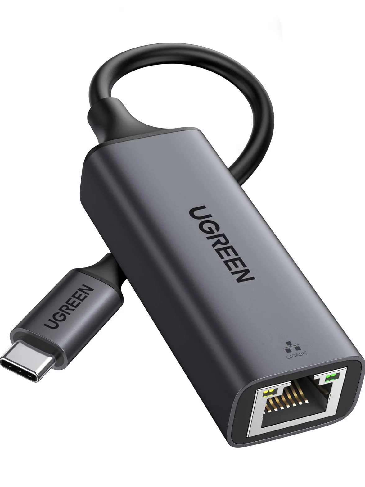 UGREEN Adattatore Ethernet USB C 1000Mbps Alluminio RJ45 Compatibile iPhone 17 Pro Max MacBook Pro iPad Pro Galaxy S24 Ultra
