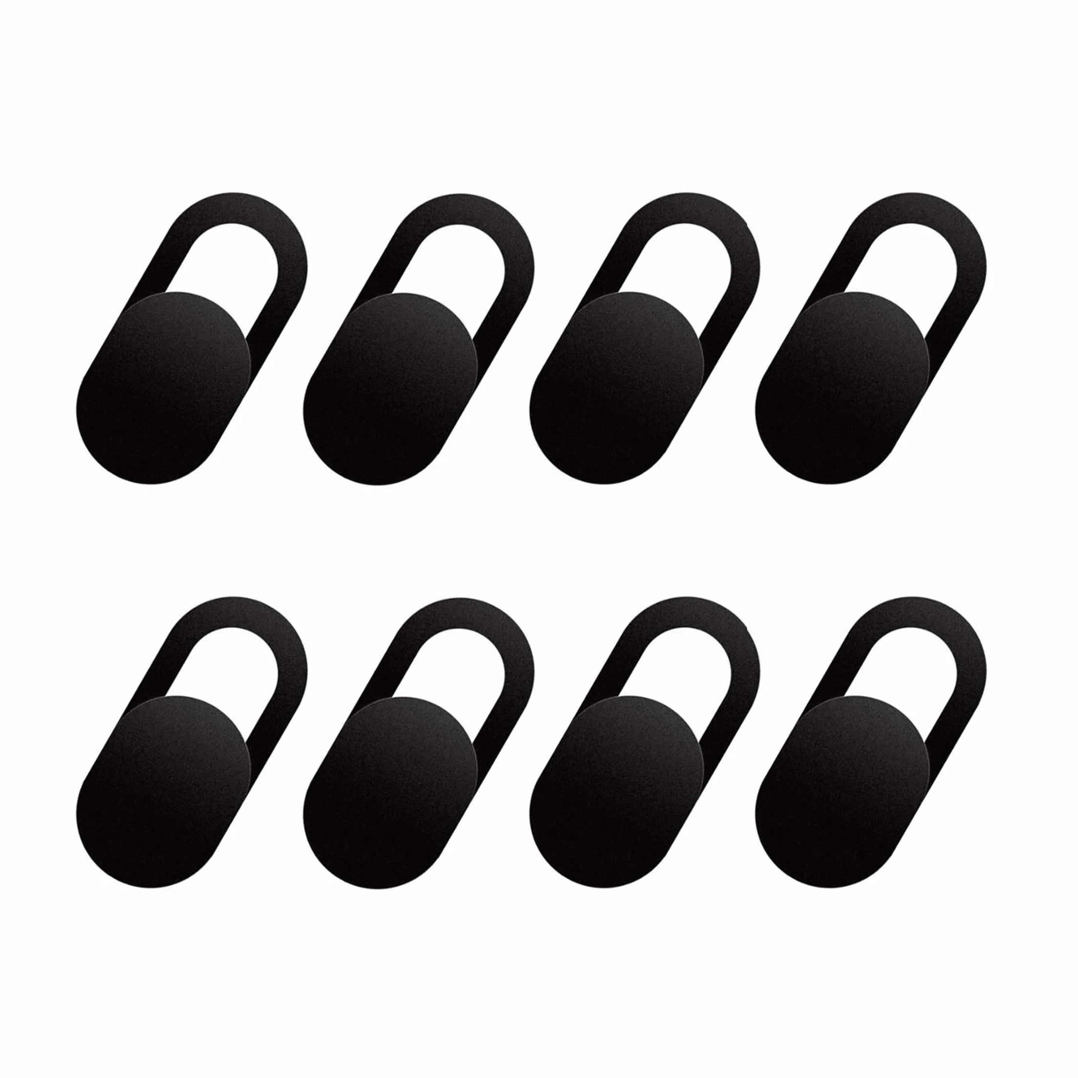 8 Pezzi Webcam Cover, Cover Fotocamera Slider Ultra Sottile per Laptop PC Smartphone Tablet – Protezione Privacy Nero