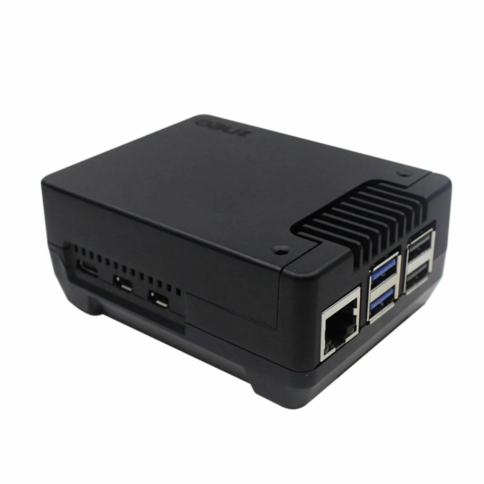 Argon NEO 5 M2 NVMe Custodia in lega di alluminio per Raspberry Pi 5 con dissipatore di calore integrato e supporto PCIE, nero, ideale per espansione avanzata di archiviazione (A)