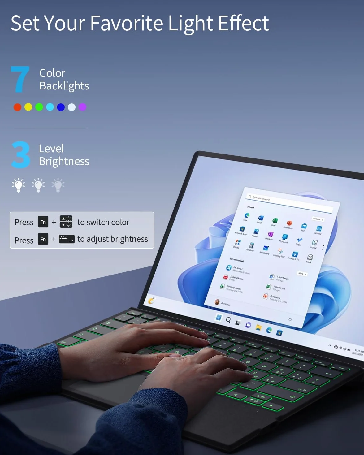 TiMOVO Tastiera Italiana per Microsoft Surface PRO 7 Plus/PRO 7/PRO 6/PRO 5/PRO 4/PRO 3, QWERTY Tastiera Bluetooth con Retroilluminazione a 7 Colori, Luminosità Regolabile, Grigio
