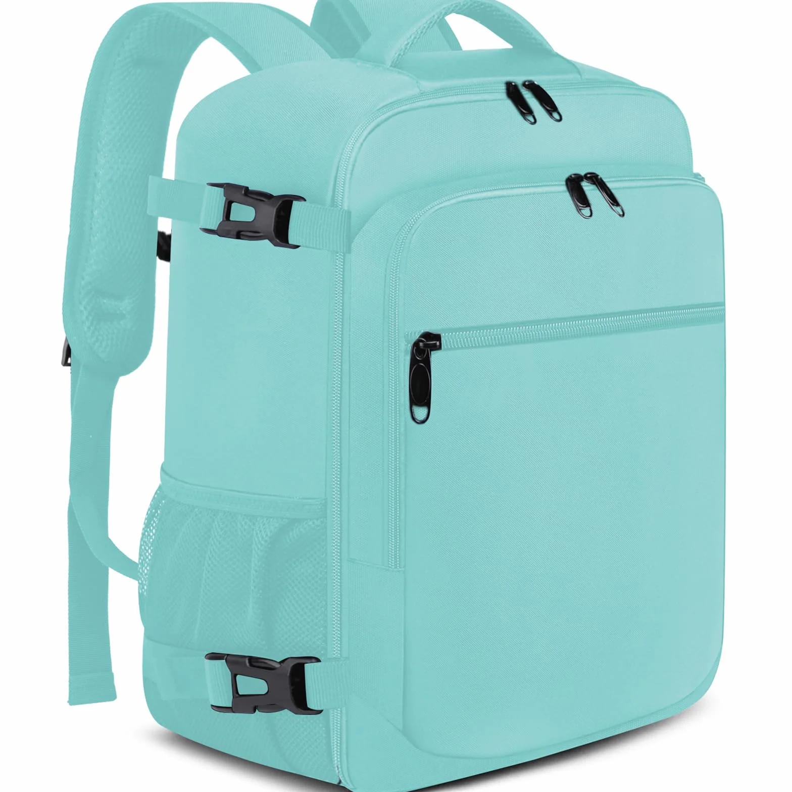 EZUOLA Zaino da Viaggio Aereo 20L Bagaglio a Mano Ryanair 40x20x25 Borsa da Cabina Porta PC USB Verde