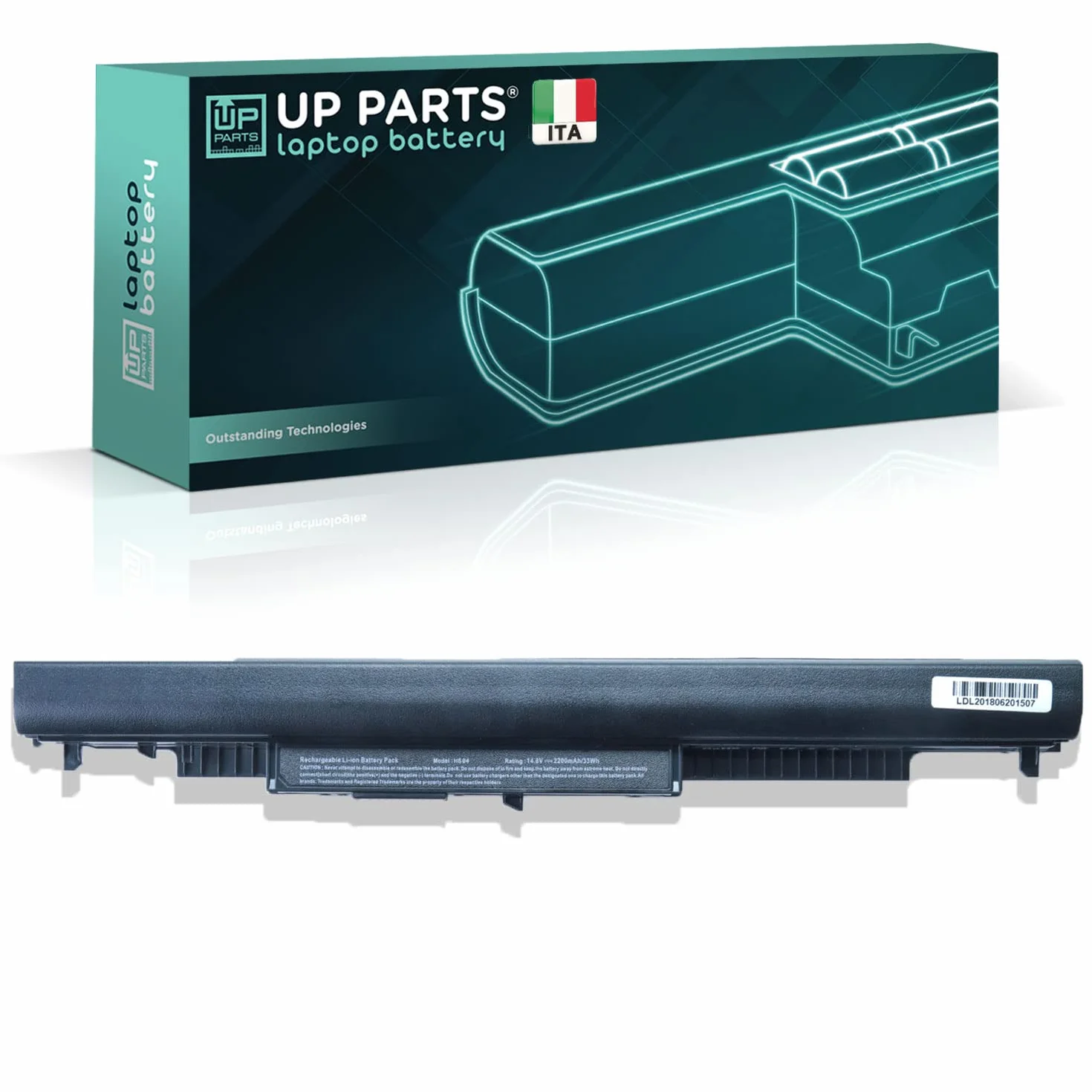 HS04 2800 mAh Batteria Compatibile con HP HS04 807957-001 807956-001 HSTNN-LB6V con PC portatile HP 250 G4 250 G5 255 G5(14,4/14.8V 41.5Wh) (No per i modelli da 11,1V) UP PARTS