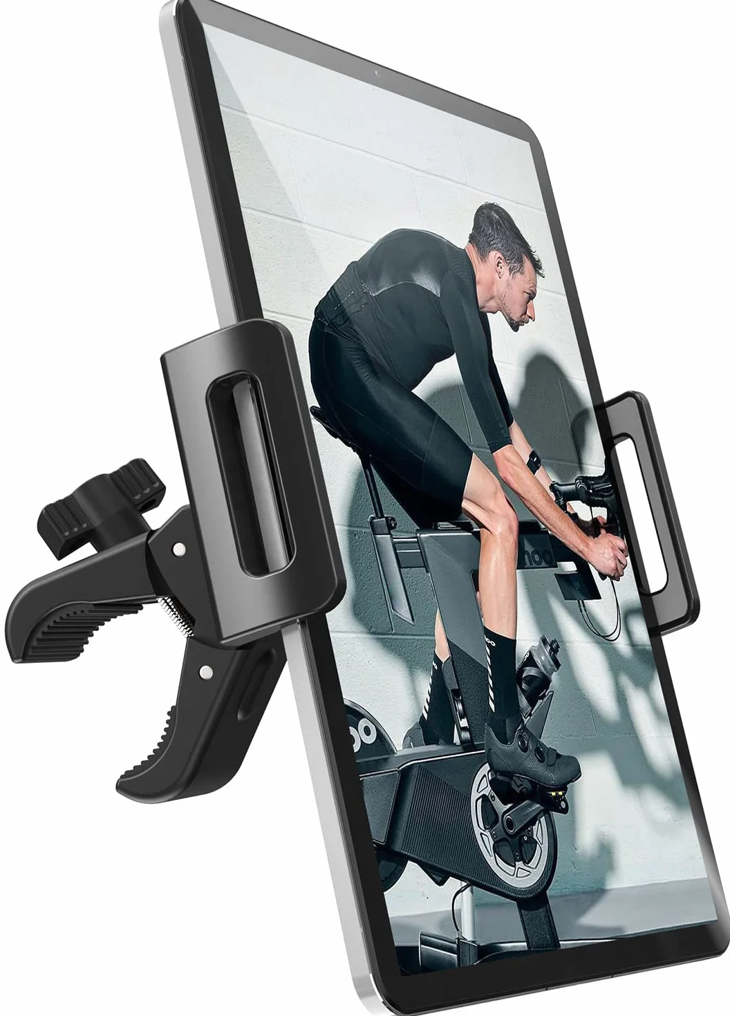 Tendak Spinning Bicicletta 360° Ruotare Universale Supporto per Tablet PC iPad PRO Air Mini 4.6" - 12,9" Tablet Smartphone