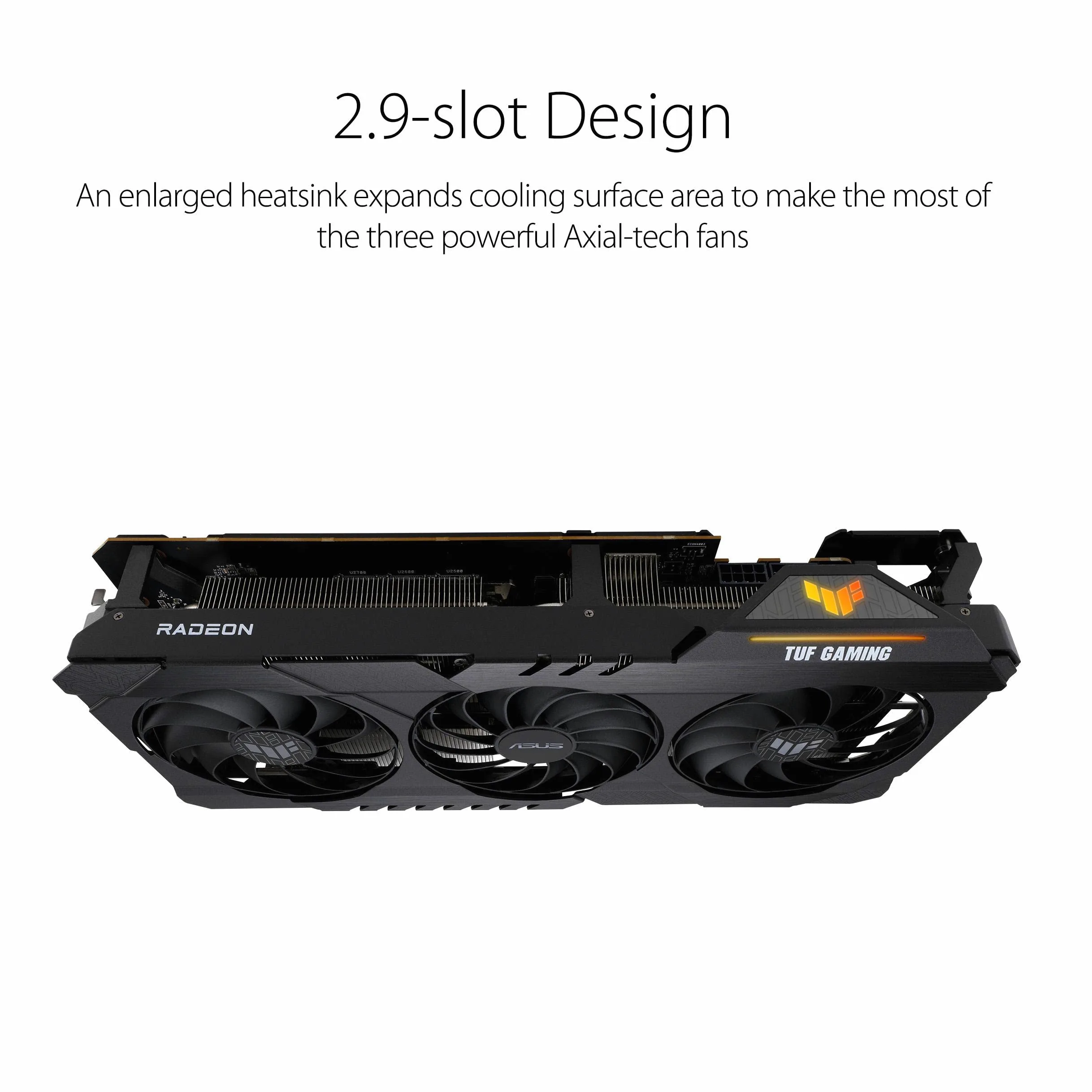 ASUS TUF Gaming AMD Radeon RX 6950 XT OC Edition Scheda Grafica, PCIe 4.0, 16GB GDDR6, HDMI 2.1, DisplayPort 1.4a, Ventole Axial Tech, Doppi Cuscinetti a Sfera, Telaio in Alluminio, GPU Tweak II, Nero