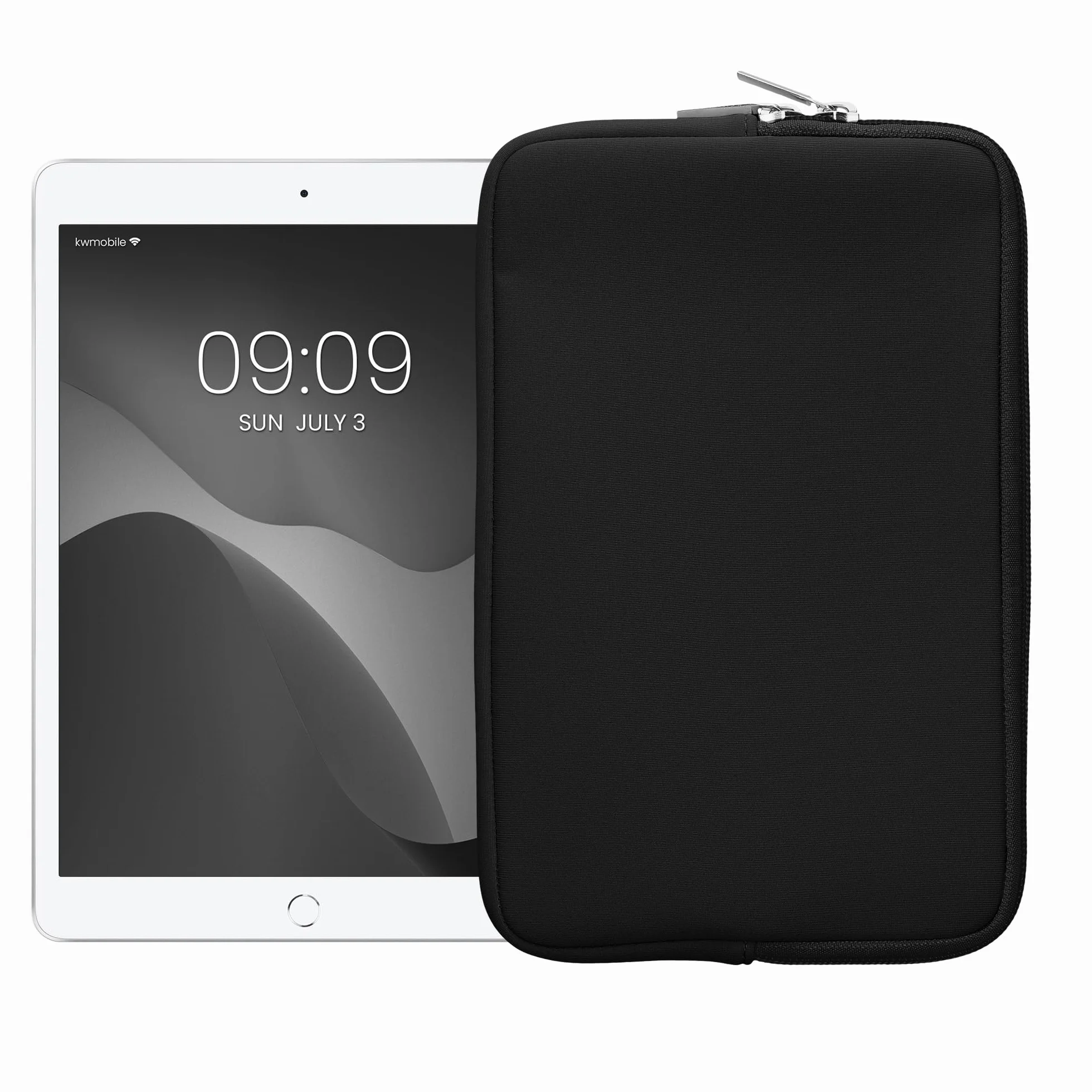 kwmobile Cover Tablet Compatibile con 8"-8,4" Tablet - Custodia eReader Universale - Copertina Protettiva in Neoprene Grigio Scuro