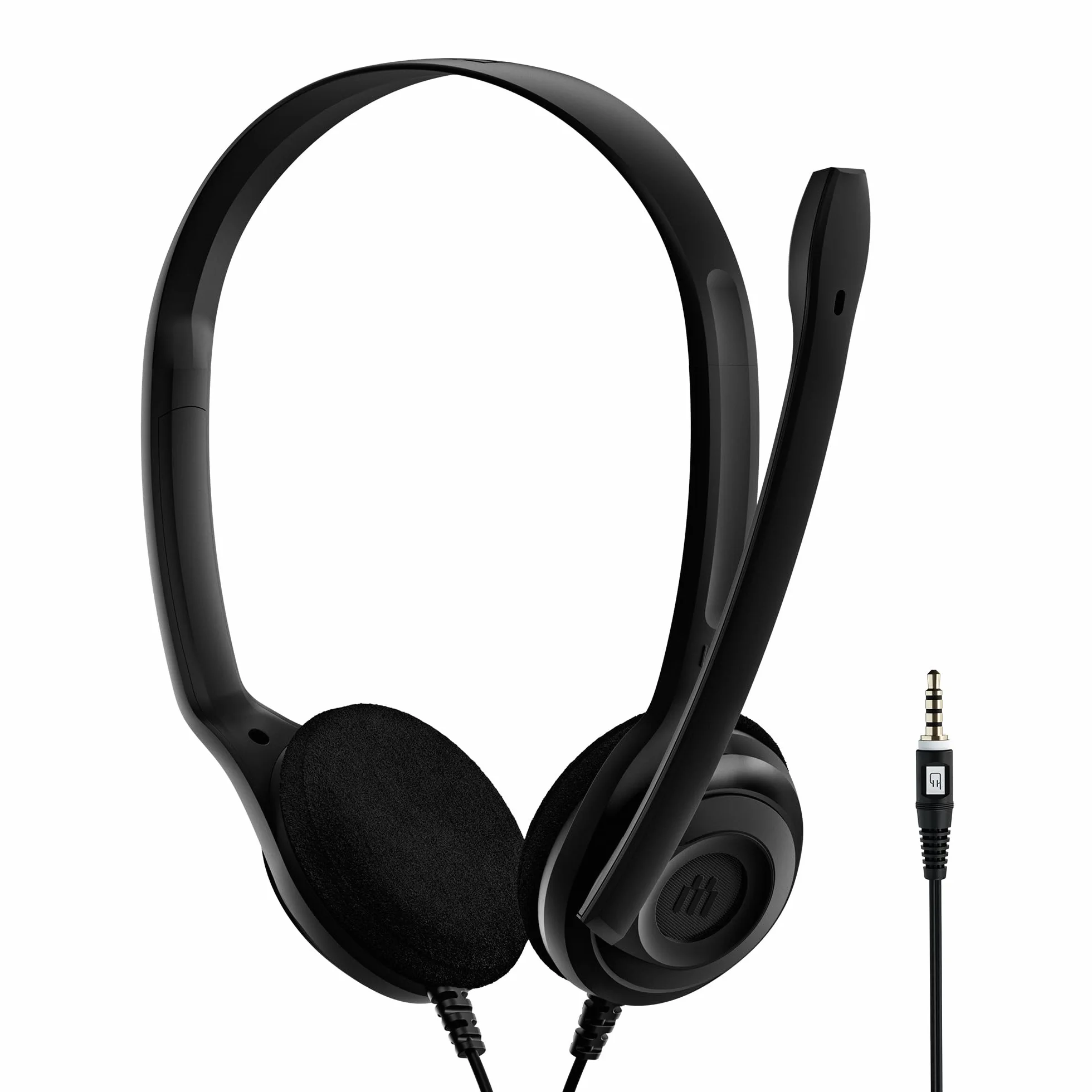 EPOS PC5 Chat Cuffie Cablate per PC Auricolari On-Ear Leggeri, Microfono Noise-Cancelling, Jack 3,5mm per Compatibilità Universale, Audio Cristallino Comfort Prolungato Ottimali Lavoro e Videomeeting