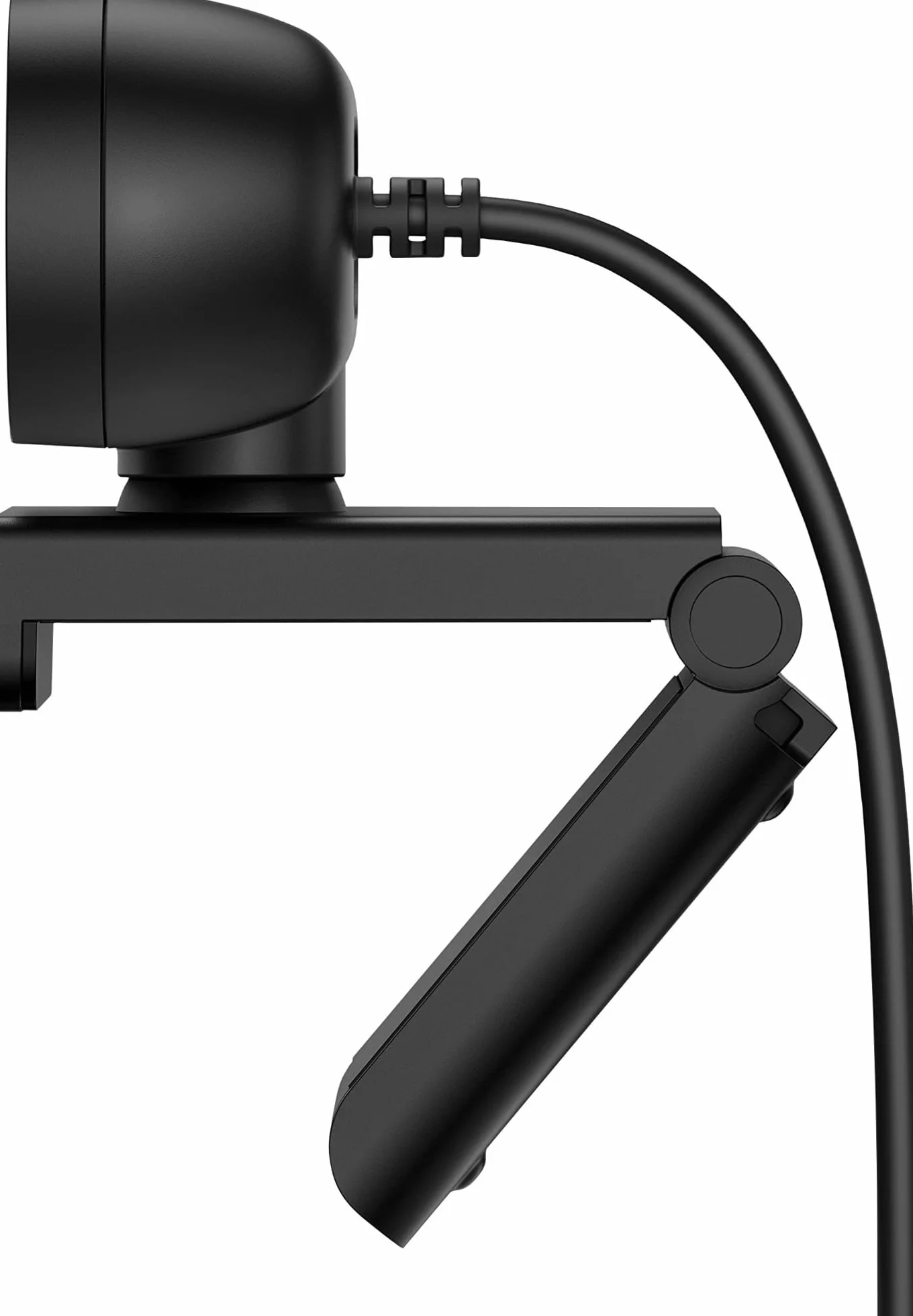 HP 320 Webcam FHD 1080P, USB, Grandangolare, Copriobiettivo, Angolazione regolabile, Correzione Automatica Luminosità, Certificata Works With Chromebook, Chrome OS, Windows 11, macOS, Nera