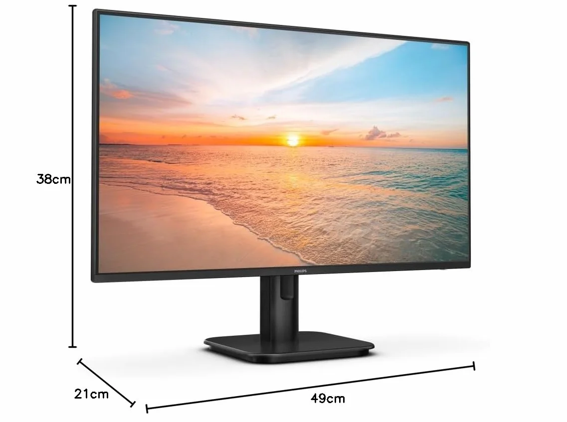 PHILIPS Monitor 24E1N1100A 24 pollici 1920x1080, FHD, 120Hz, IPS Panel, 4ms GtG, Speakers, (HDMI1x 1.4) Nero