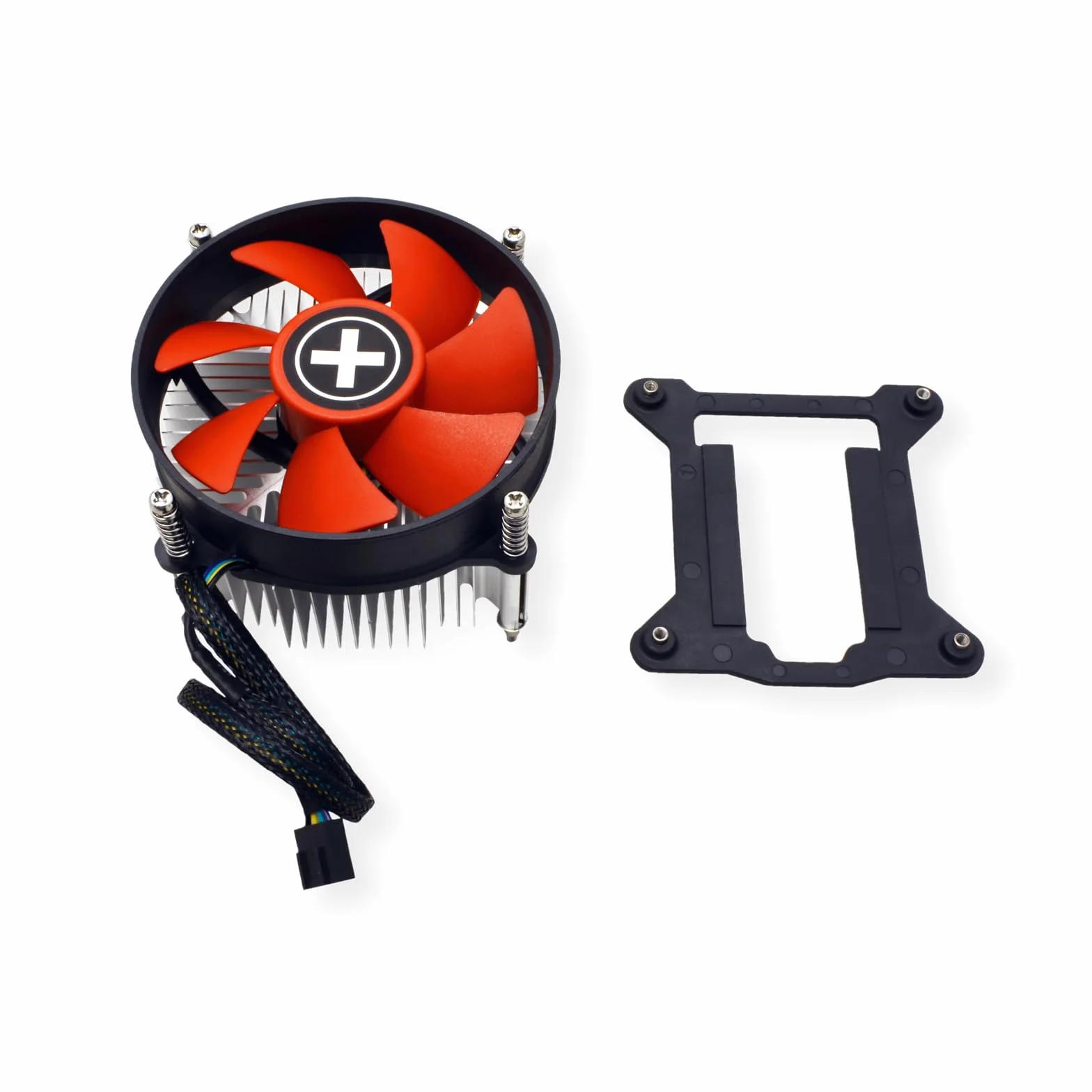 Xilence XC032 Performance C Serie | Radiatore CPU | I250PWM | Backplate | Ventola PWM da 92 mm | 95 Watt TDP | Intel | rosso/nero/argento