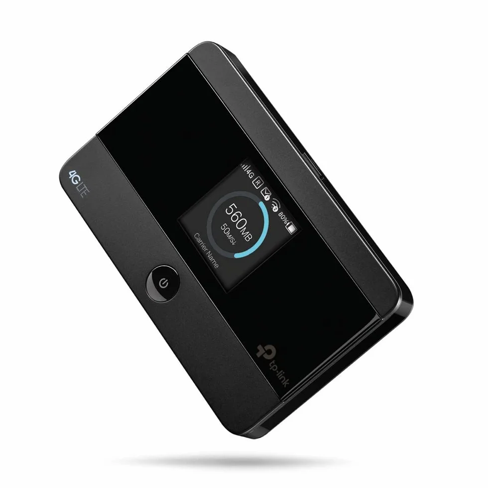 TP-Link M7350 Saponetta WiFi Portatile 4G LTE Cat4, Visualizzazione Sullo Schermo, Router WiFi con SIM, Router 4G, Modem 4G, Batteria Ricaricabile 2000mAh, Facile da Usare