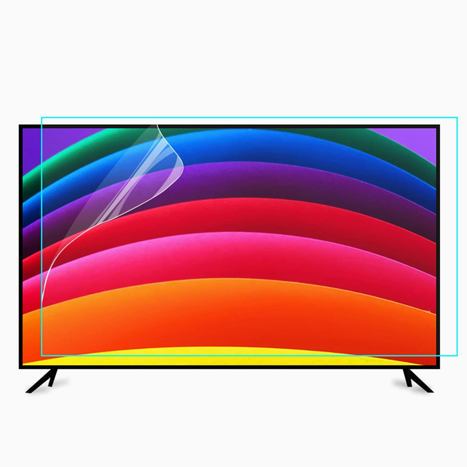 Pellicola Protettiva antiriflesso Anti Luce Blu per Monitor/TV e Pannello di Protezione dai Danni Che blocca i Raggi UV e la Luce Blu, 58" 1269 * 721(52