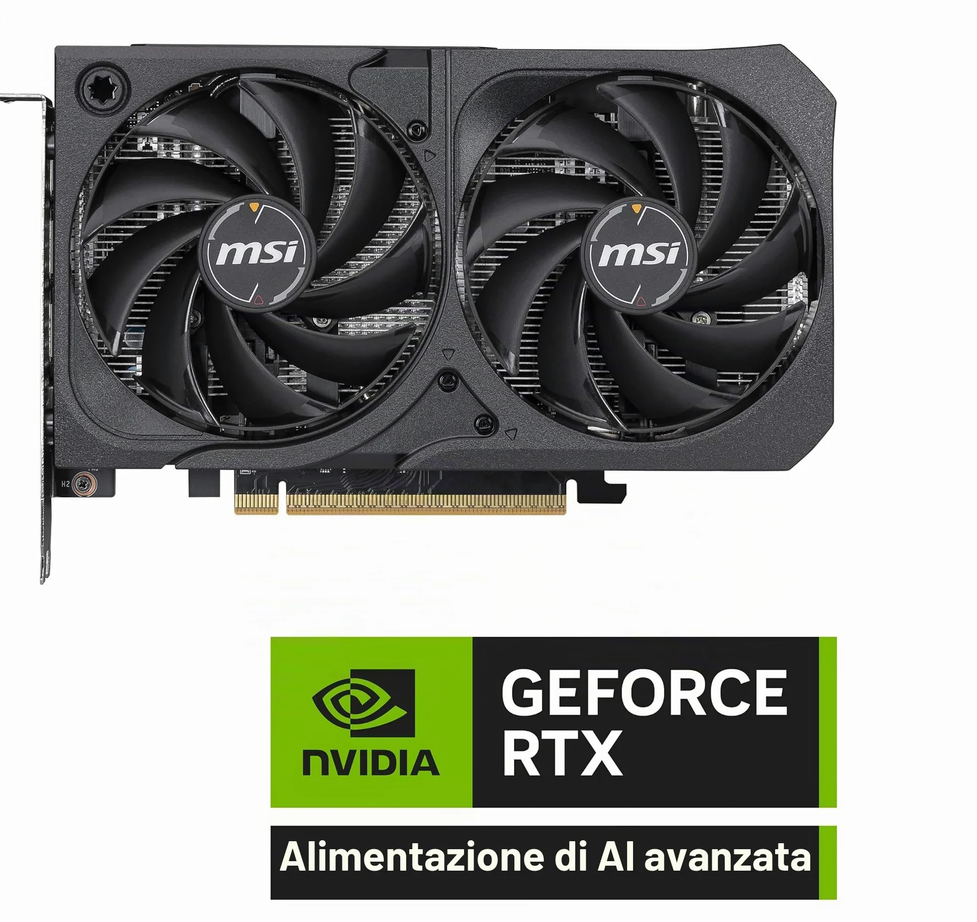 MSI Gaming RTX 5050 8G Shadow 2X OC Scheda grafica (8 GB GDDR6,128 bit, prestazioni estreme: 2617 MHz, DisplayPort x3 2.1a, HDMI 2.1b, NVIDIA Blackwell Architecture)