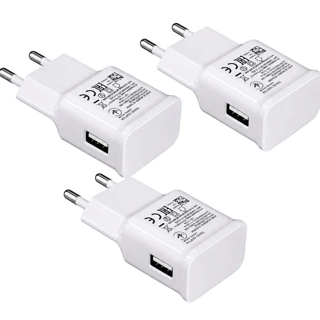 Alimentatore USB Universale 5V 2A Compatibile per Samsung Smartphone Smartwatch Tablet