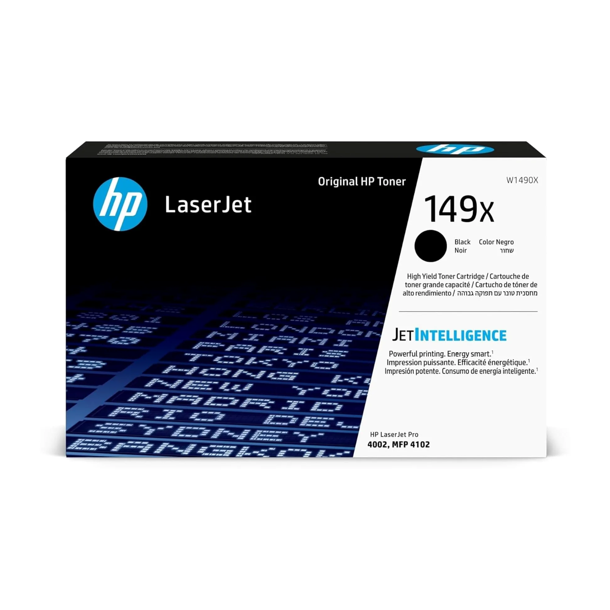 HP 149X W1490X, Cartuccia Toner Originale 9500 Pagine, Compatibile con le Stampanti LaserJet Pro 4002, MFP 4102, Nero