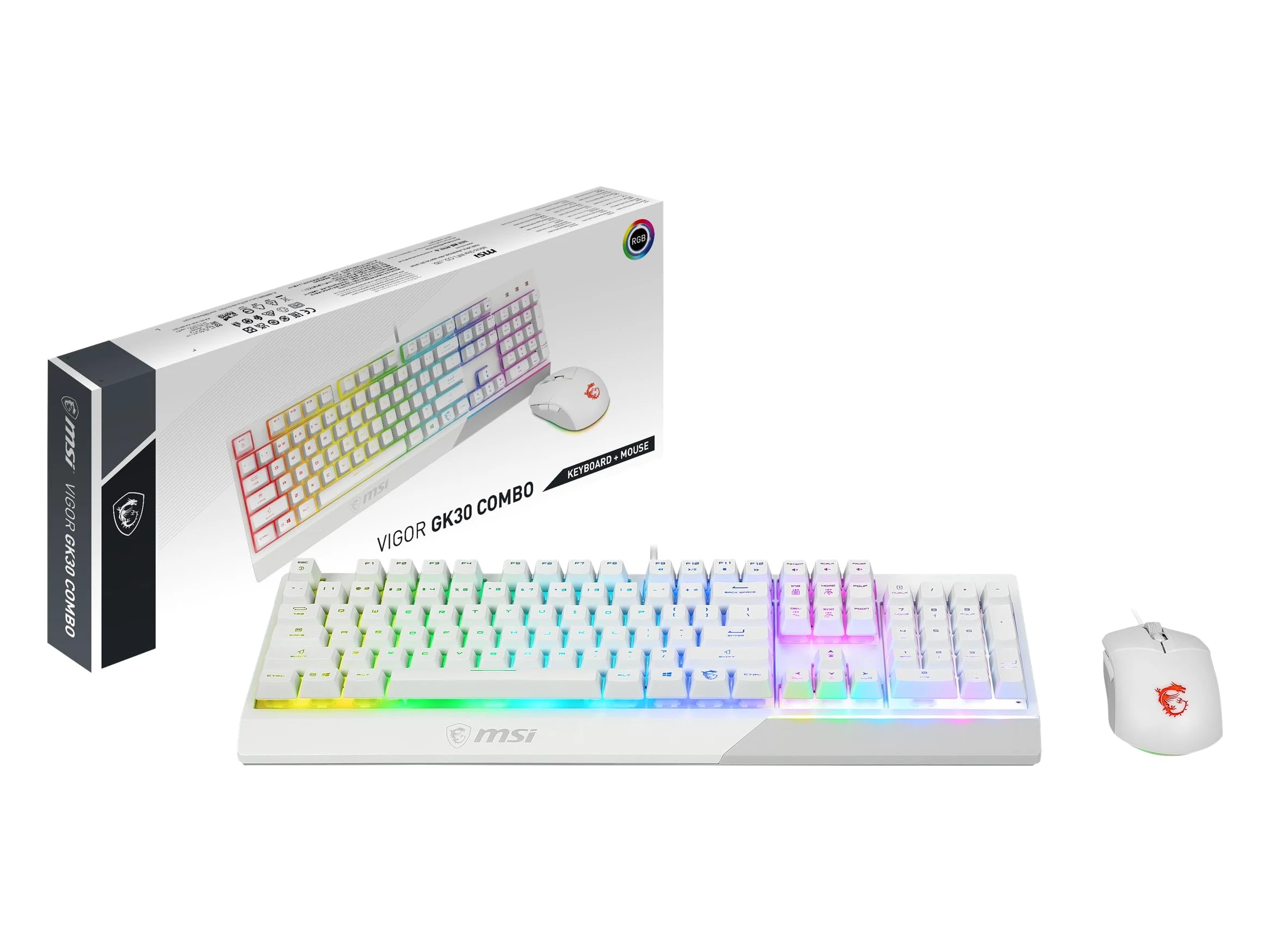 MSI S11-04DE305-CLA tastiera USB QWERTY Italiano Bianco