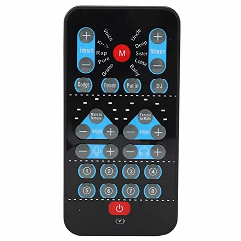 Goshyda Cambia Voce, Mini Cambia Voce Portatile Portatile 8 Effetti Sonori Cambia Scheda Audio Supporta Abbellimento Multi Lingue, 8 Effetti Sonori, Adatto per Telefoni Cellulari, Computer