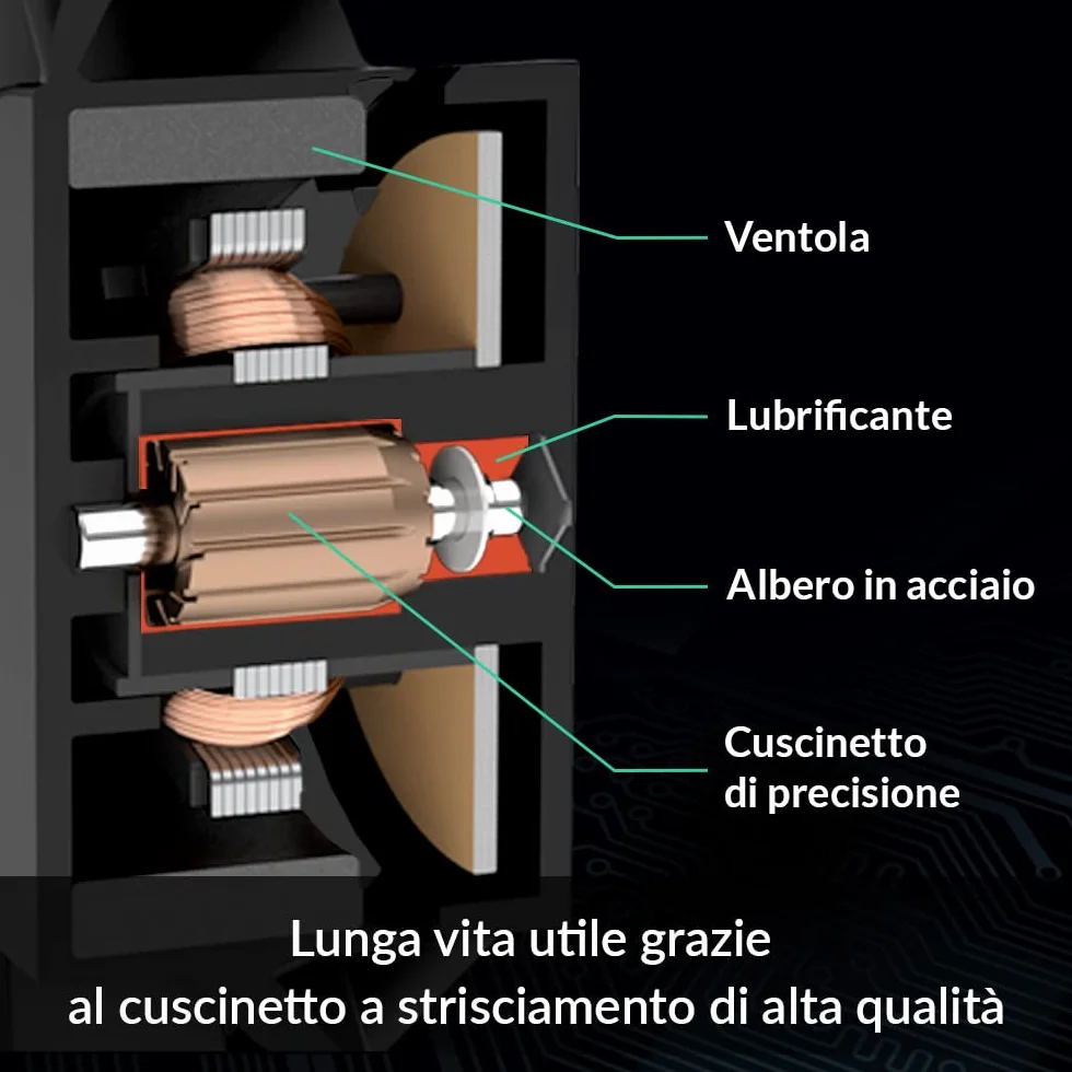 ARCTIC P12 Silent - 120 mm Ventola per PC molto Silenziosa, 0,08 Sone, Sistema Anti-Vibrante, Pressione Statica, Velocità 1050 RPM, 0,08 Sone - Nero