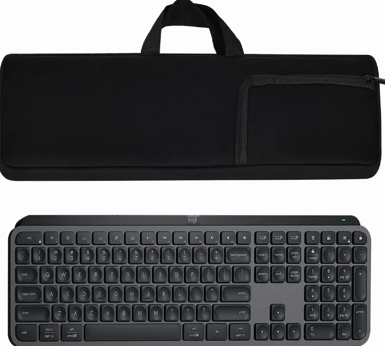 Borsa per tastiera Borsa per mouse per Logitech MX Keys Premium Wireless Illuminated Keyboard Perfect Match