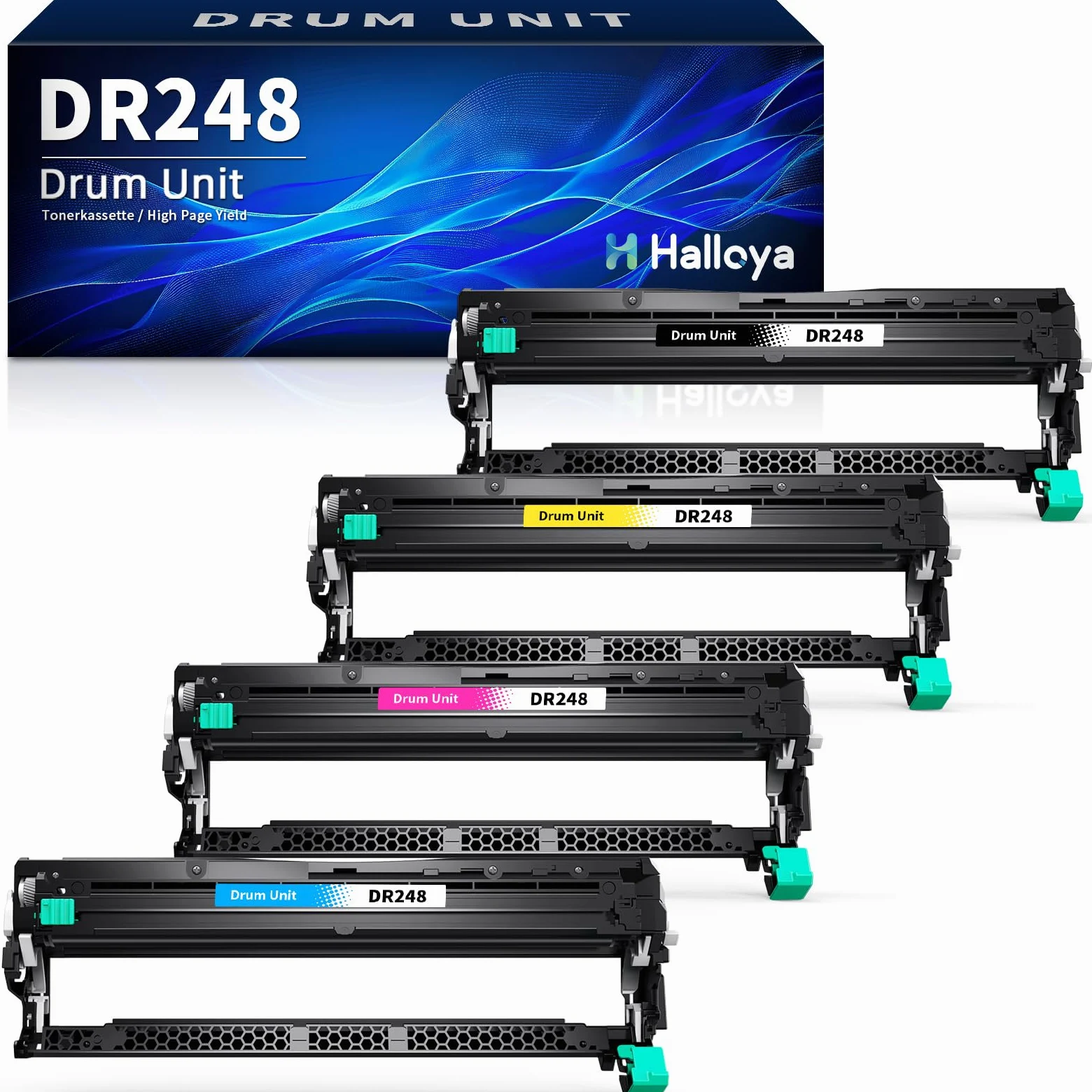 DR248 DR-248CL Tamburo Compatibile per Brother DR-248CL Tamburo per Brother MFC-L3740CDW L3740CDWE MFC-L3760CDW DCP-L3560CDW DCP-L3520CDW HL-LC3240CW HL-LC3220CW (4-Pack)
