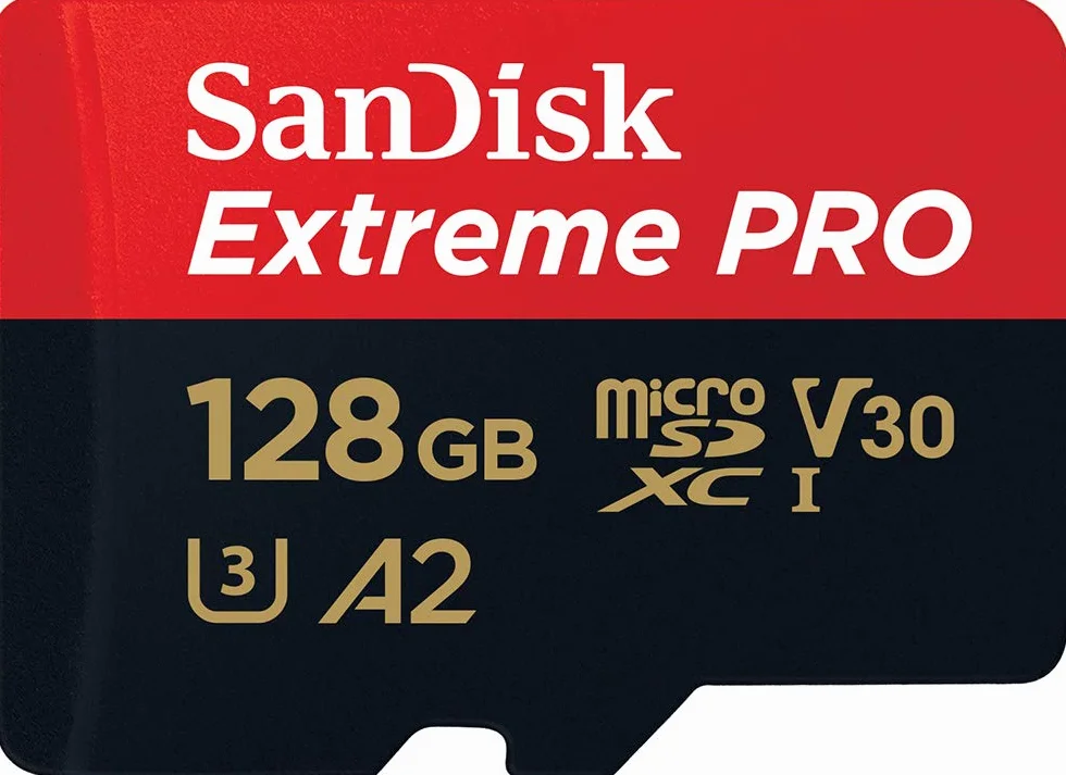 SanDisk 128GB Extreme PRO microSDXC scheda + adattatore SD + RescuePro Deluxe, fino a 200 MB/s, A2 UHS-I Class 10 U3 V30