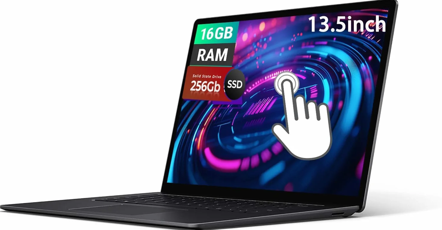 Microsoft Surface Laptop 3 13,5" FHD Touch Screen Notebook, Intel Core i7-1065G7, 16GB RAM, 256GB SSD, Windows 11 Pro (Ricondizionato)