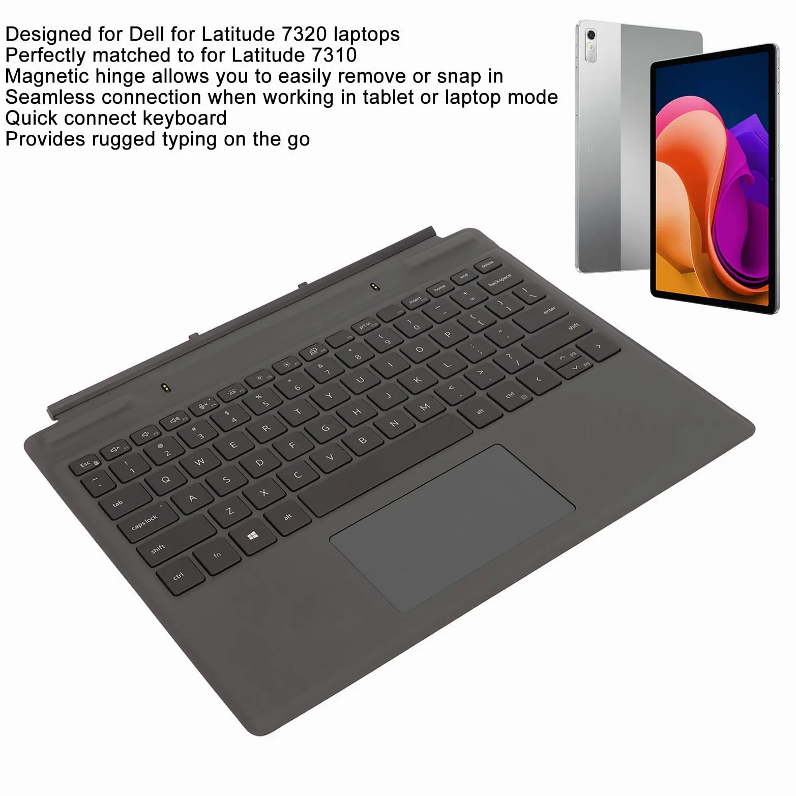 Tastiera Staccabile per Laptop con Touchpad 7320 7310 Connessione Senza Cuciture con Retroilluminazione per Laptop