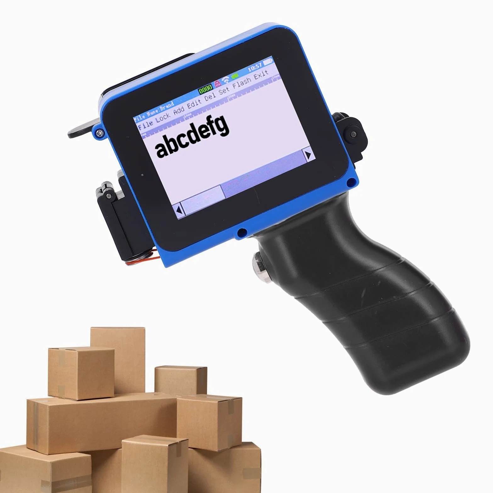 Luocute Stampante a Getto D'Inchiostro Portatile, Touchscreen 4,3 Pollici Ad Alte Prestazioni, Stampa Versatile, Batteria Personalizzabile, Batteria Duratura, Programmatore a Getto