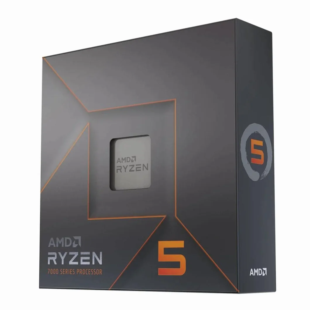 AMD Ryzen 5 7600X Processore 6 Core 12 Thread 105W TDP AM5 5.3 GHz Cache 38MB Senza Ventole
