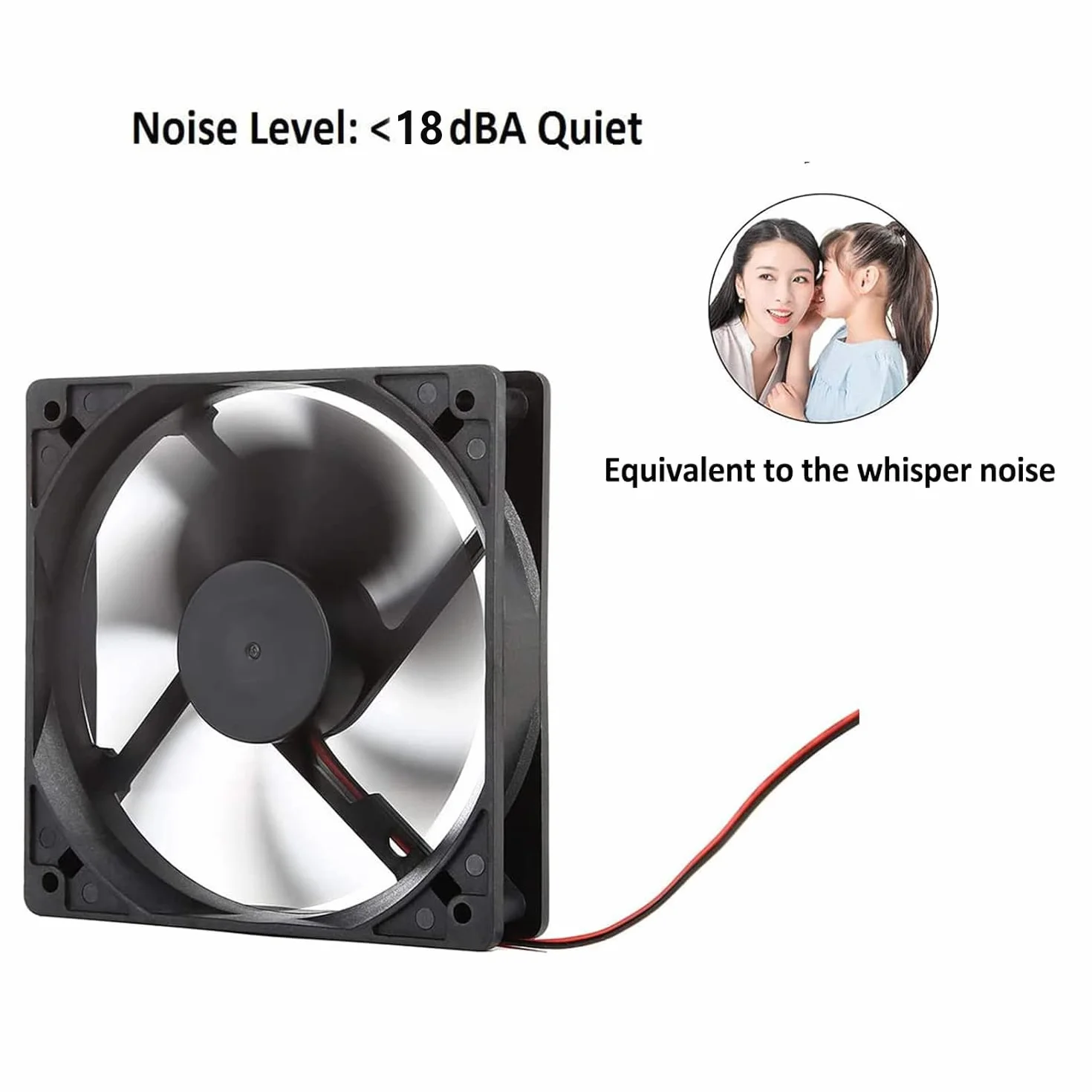 Gebildet Ventole per case Computer nere da 120mm Raffreddamento ad alte Prestazioni 12V CC a basso rumore 2pin (PH2.54) 1200 RPM Cuscinetto idraulico Silenzioso Lunga Durata Fino a 30.000 ore