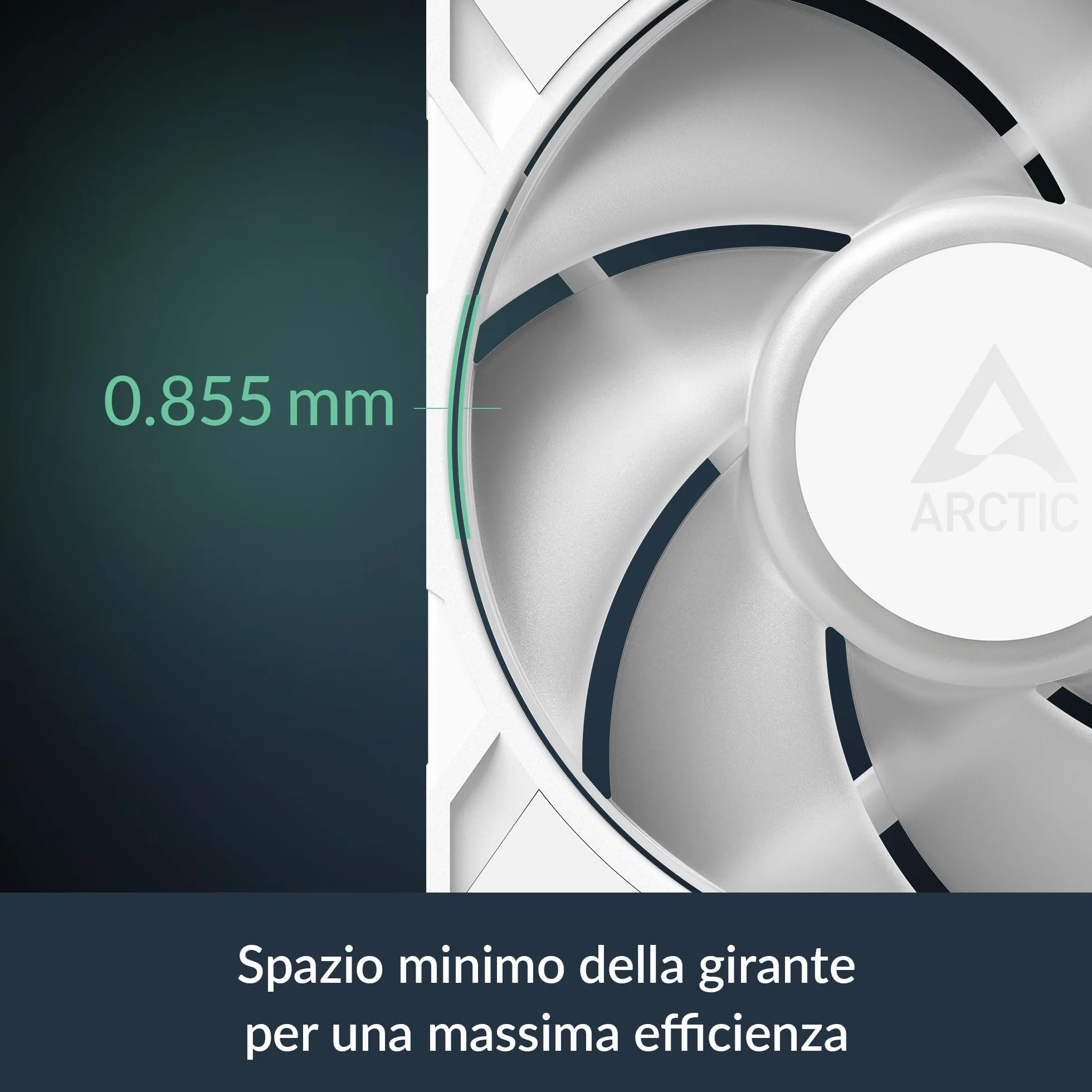 ARCTIC P12 Pro A-RGB (White) - 3 Pezzi - Ventola Potente Premium, Ventola PWM 120 mm con Sdoppiatore per Cavi Y, 600-3000 rpm, 0 rpm <5% PWM, RGB digitale 5V, Cuscinetto Idrodinamico, a 4 Pin
