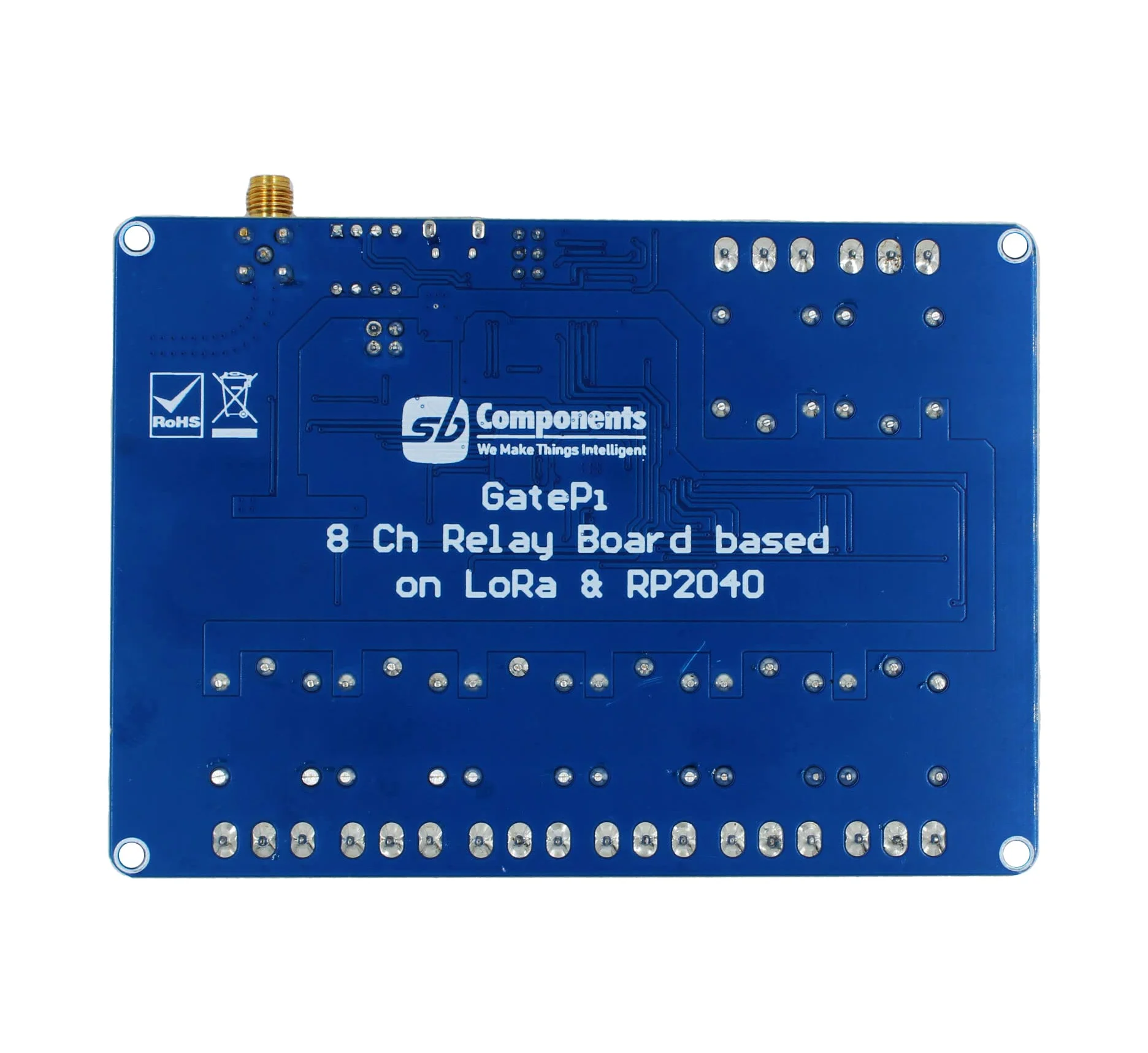 GatePi - Relè a 8 canali con modulo LoRa basato su Raspberry Pi 2040 Smart Data Transmission LoRa, trasmissione fino a 5 KM (868MHz)