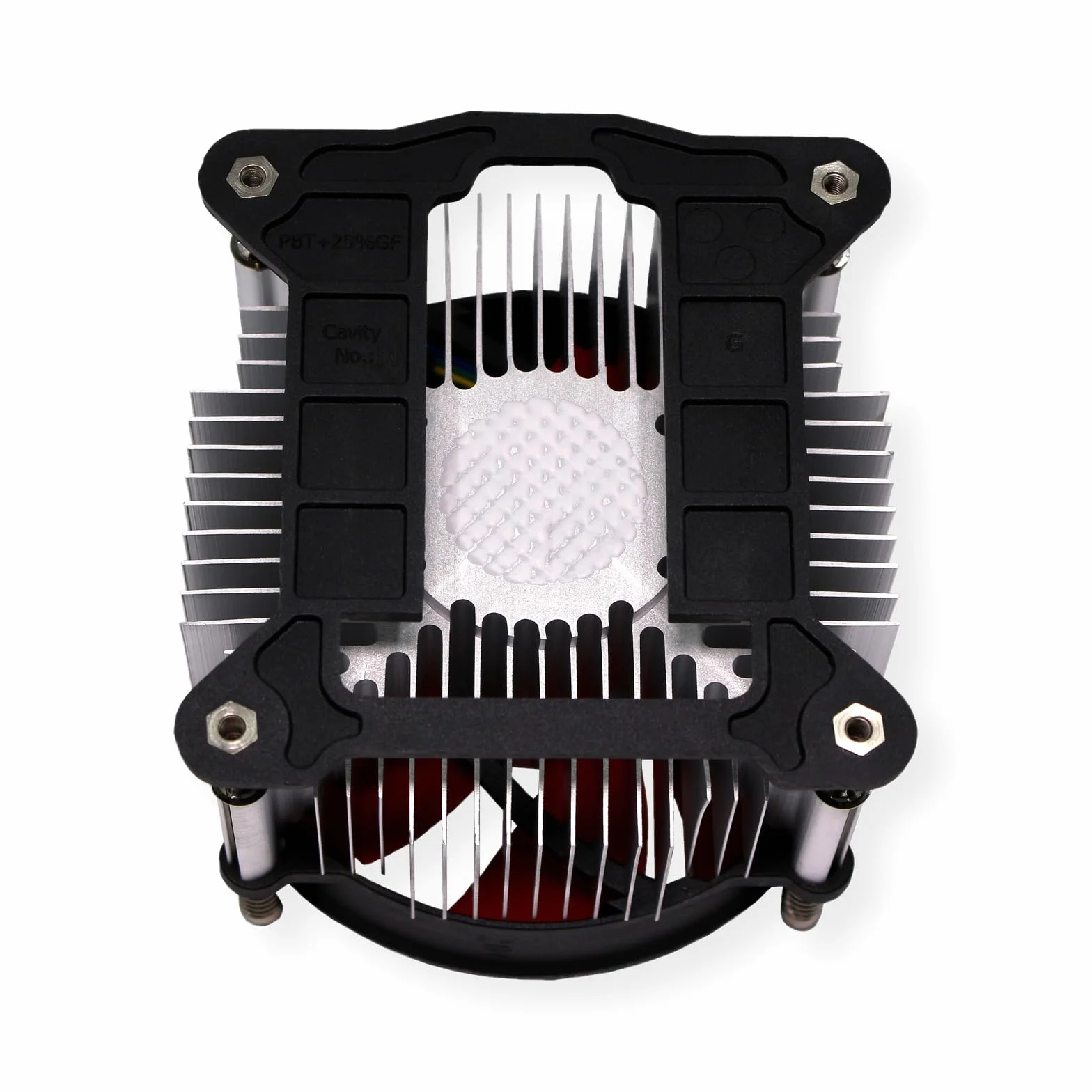 Xilence XC032 Performance C Serie | Radiatore CPU | I250PWM | Backplate | Ventola PWM da 92 mm | 95 Watt TDP | Intel | rosso/nero/argento