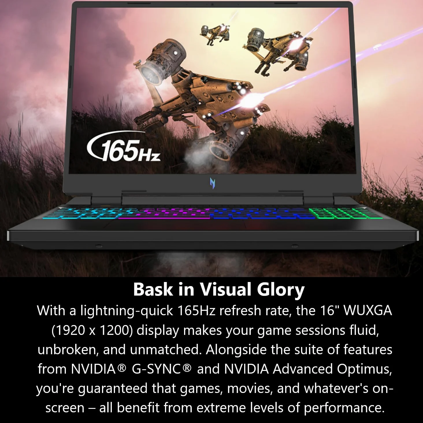 Acer Nitro 16 Laptop da gioco | CPU esagonale AMD Ryzen 5 7640HS | GPU NVIDIA GeForce RTX 4050 per laptop | Display WUXGA 165Hz IPS da 16 pollici | DDR5 da 8 GB | SSD Gen 4 da 512 GB |
