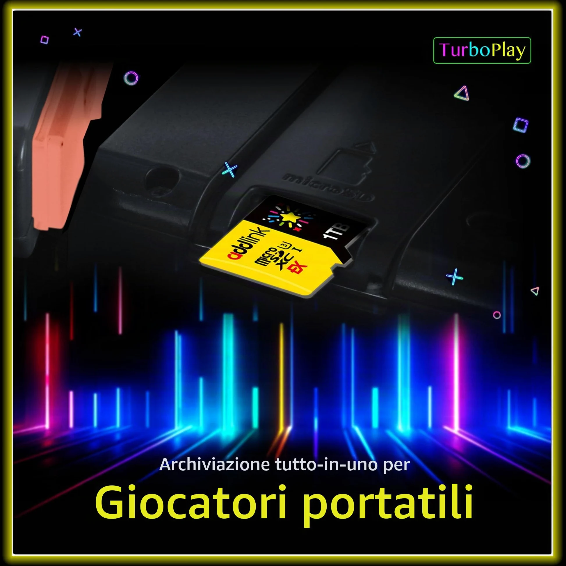 addlink Scheda microSD Express da 1 TB per Nintendo Switch 2, velocità fino a R/W 880/750 MB/s memoria MicroSDXC Express, ROG Ally, Steam Deck, fotocamera UHS-I, C10, U3, V30, Full HD 4K