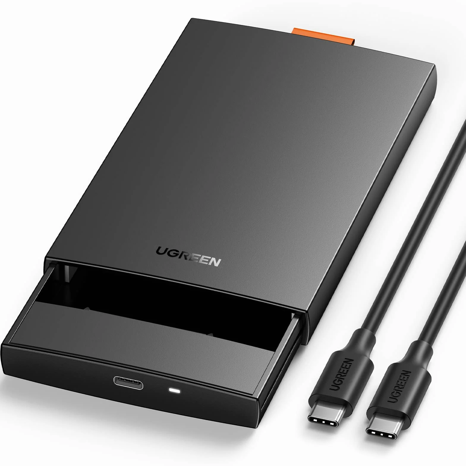 UGREEN Enclosure Disco Rigido per HDD 2.5" USB C 3.1 Gen 2 UASP, Case Esterno SSD 2.5" Compatibile con 860 Evo WD Toshiba Seagate Crucial, PS4 Xbox Mac ( Non Incluso HDD/SSD)