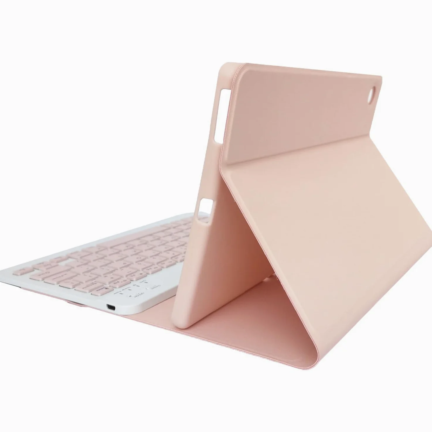 Custodia Tastiera per Tablet Lenovo Tab M10 Plus da 10,3 pollici FHD (TB-X606F/TB-X606X) / K10 (TB-X6C6), Cover Intelligente con Tastiera Bluetooth Wireless Rimovibile Magnetica QWERTY, rosa
