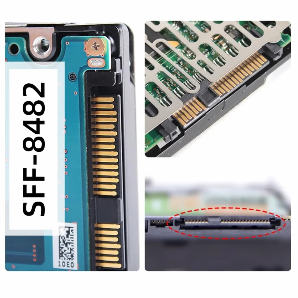 Adattatore RAID per disco rigido SAS 29 pin SFF-8482 a USB 3.0 5 Gbps con chipset e porta di alimentazione (richiede alimentatore 12 V/3 A)