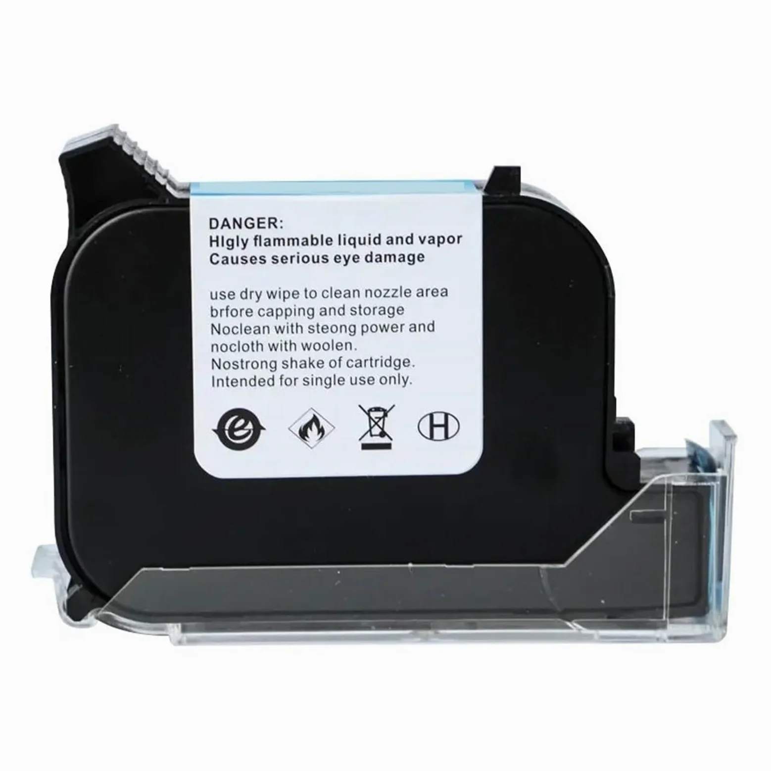 Cartuccia d'inchiostro 25,4 mm Altezza di stampa 2588 Nero Bianco Rosso Blu Universale ad asciugatura rapida for stampante a getto d'inchiostro Su Cartone, Legno(Black)