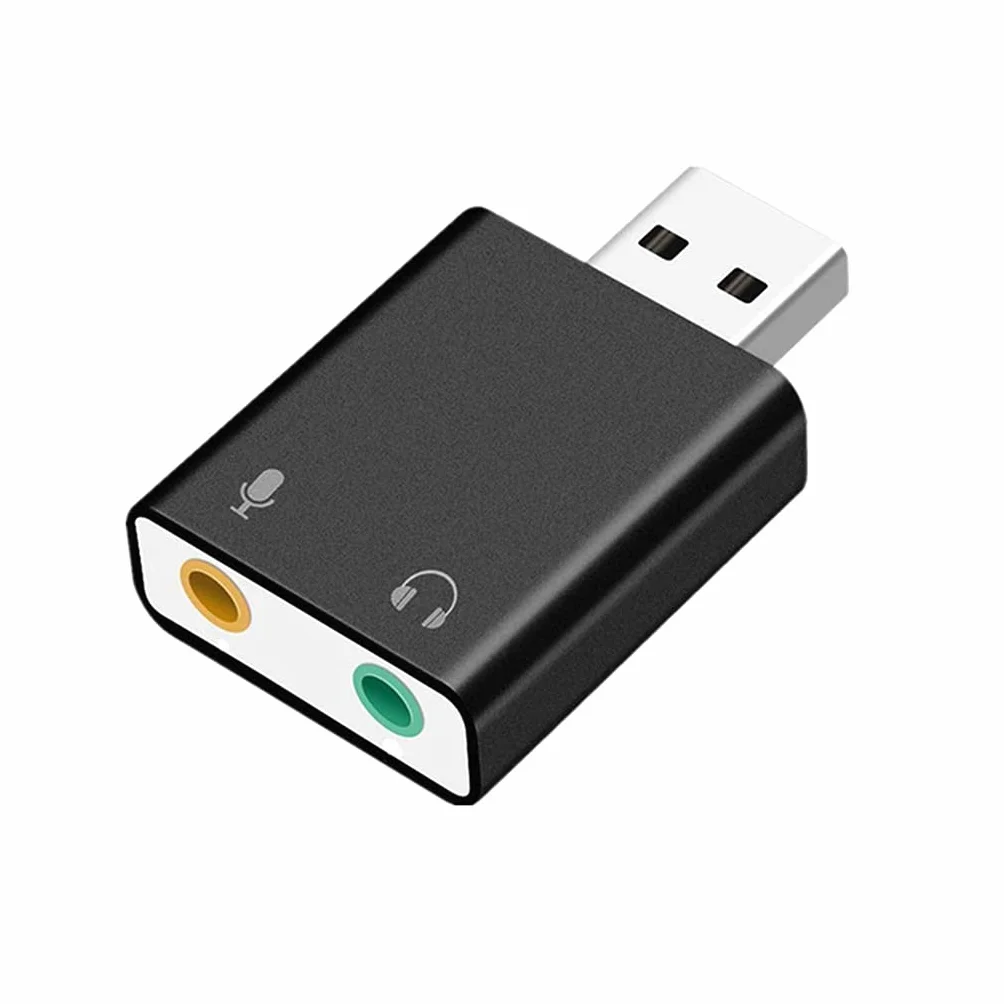 Scheda audio esterna USB 2.0 7.1 adattatore surround per PC apparecchiature analogiche e digitali Adattatore USB con microfono