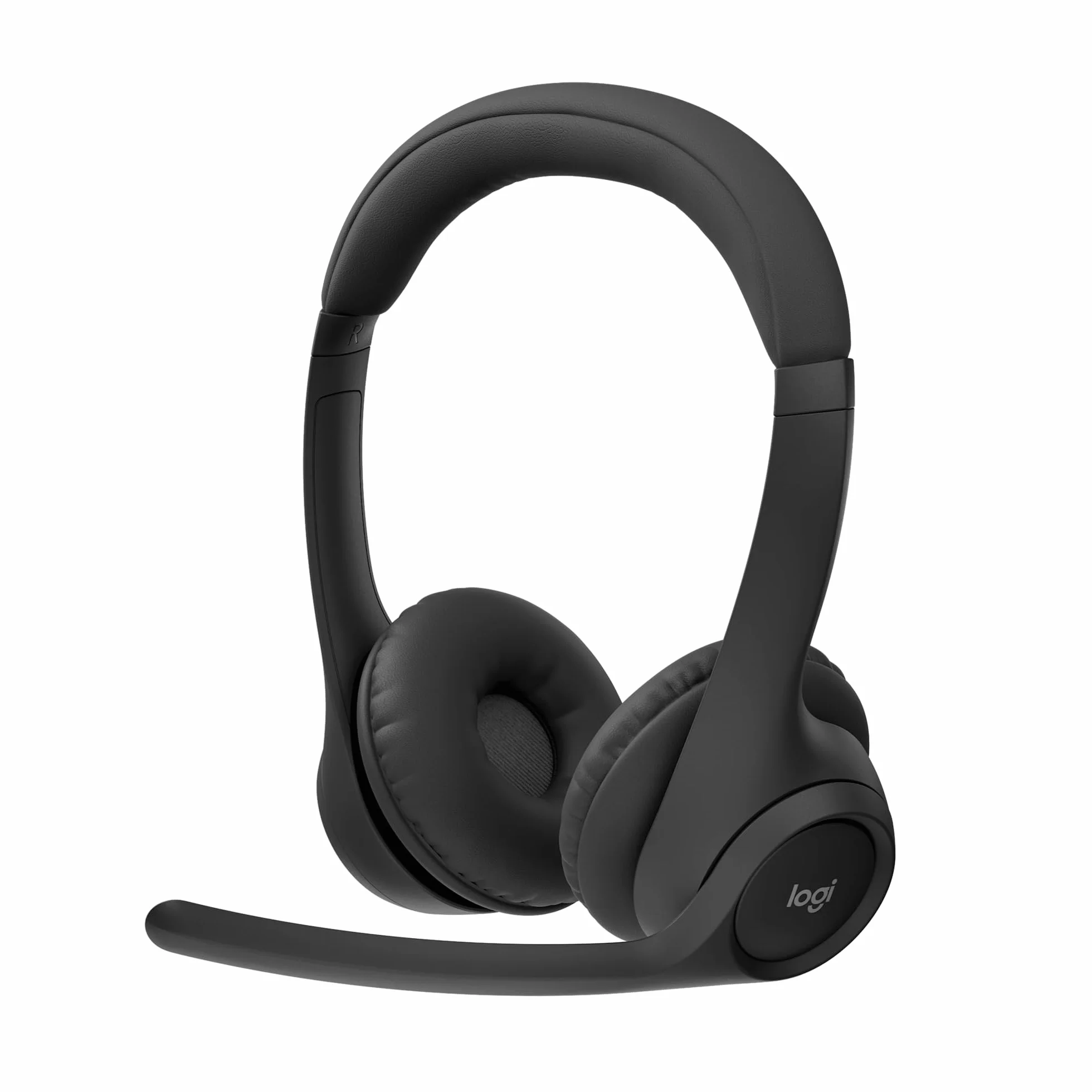 Logitech Zone 300, Cuffia con microfono wireless Bluetooth, cancellazione del rumore, compatibile con Windows, Mac, Chrome, Linux, iOS, iPadOS, Android - Nero