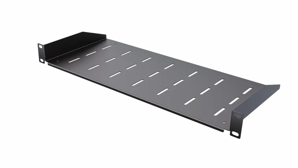 Ripiano Rack 19 Pollici 1U Armadio Server 25 kg Fissaggio Posteriore Profondità Variabile