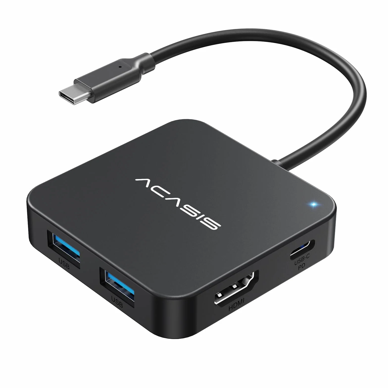 ACASIS Hub USB C 10Gbps 6 in 1 HDMI 4K 60Hz, Adattatore Multiporta Type C PD 100W, Docking Station USB C 3xUSB A 3.1, Compatibile MacBook Pro/Air M1 M2 M3 M4, iPad, iPhone 17 Pro, Galaxy S24