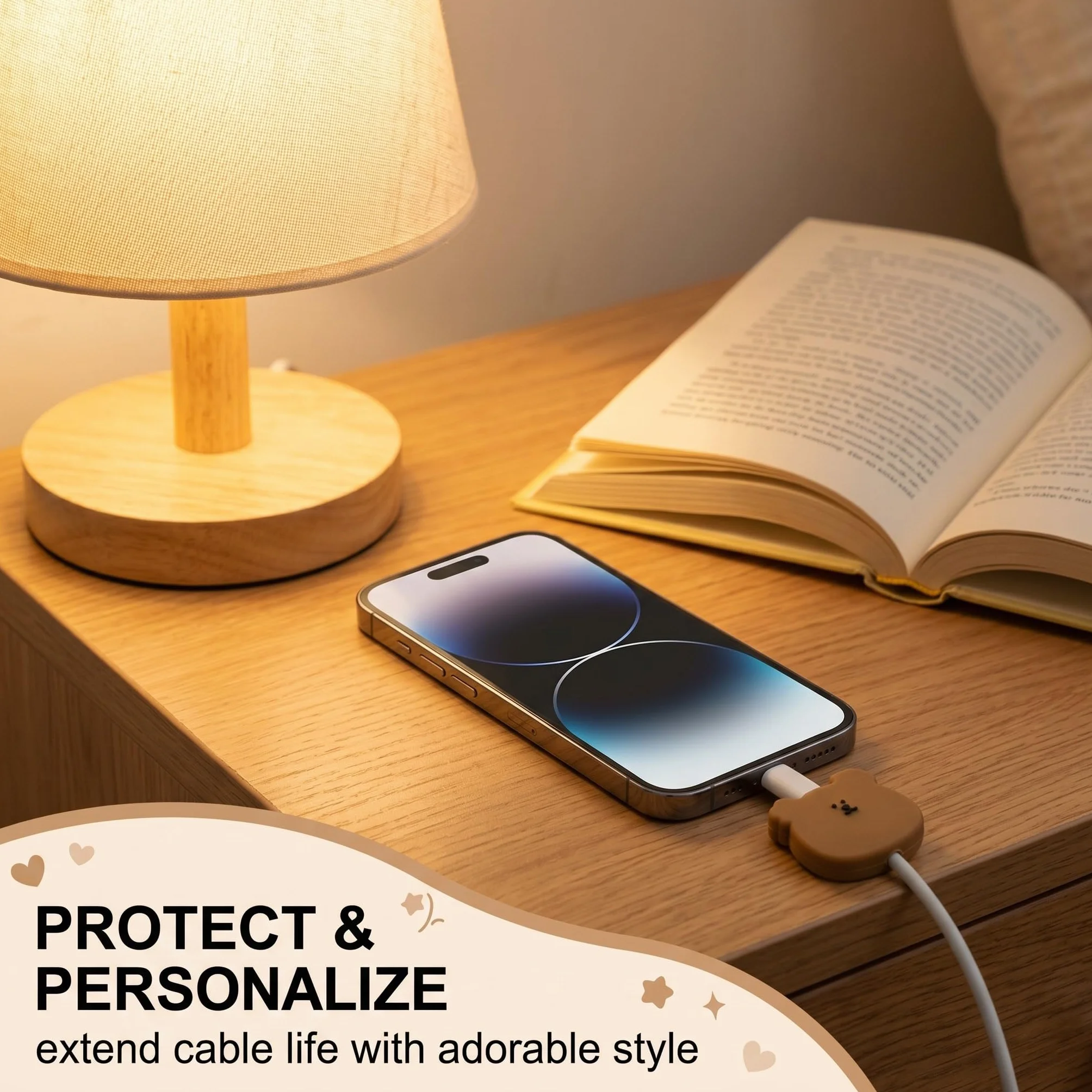 12x Cable Protector, Protezione Cavo USB, Copertura Protettiva per Cavi Dati, Protezione per Cavo per Morso per Cavo, Adatto per la Maggior Parte Delle Linee Dati, Prevenire Rottura USB Phone