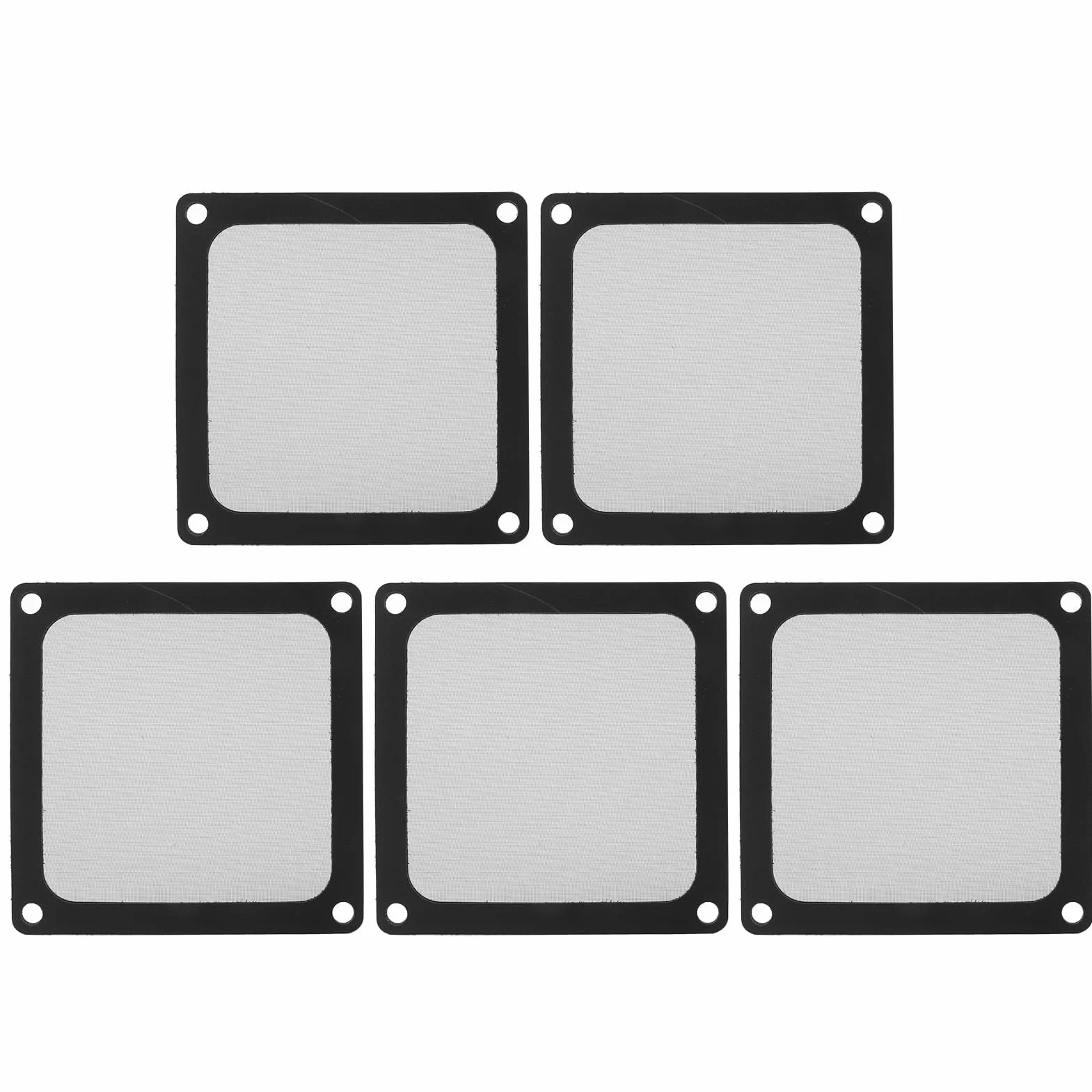 5 Pezzi 80x80mm Filtro Antipolvere per Ventola di Raffreddamento Computer, Telaio Magnetico Ventola PC Maglia Antipolvere Filtro di Raffreddamento PC, Filtro Ventola Copertura